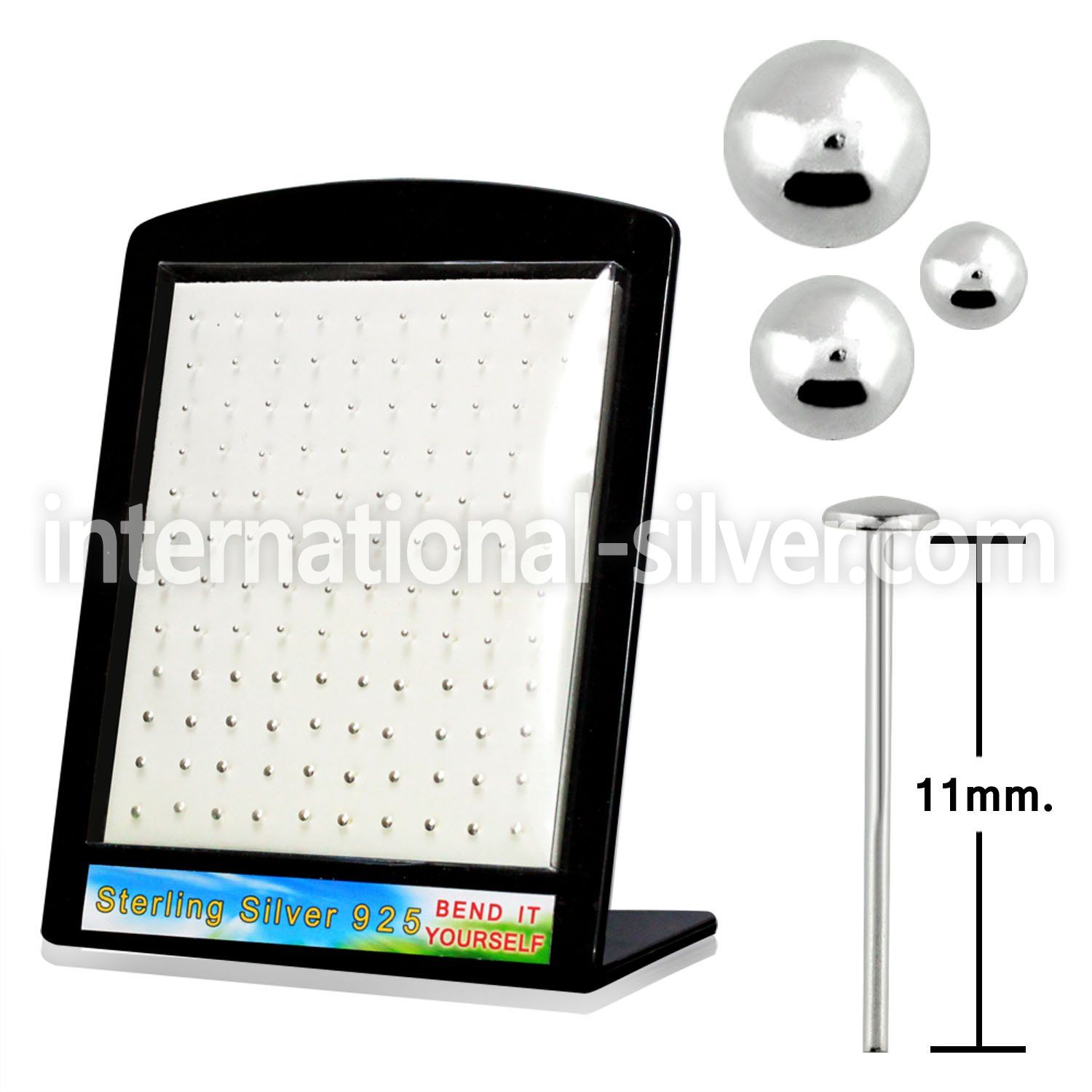 brmnyb bend it to fit nose studs silver 925 nose