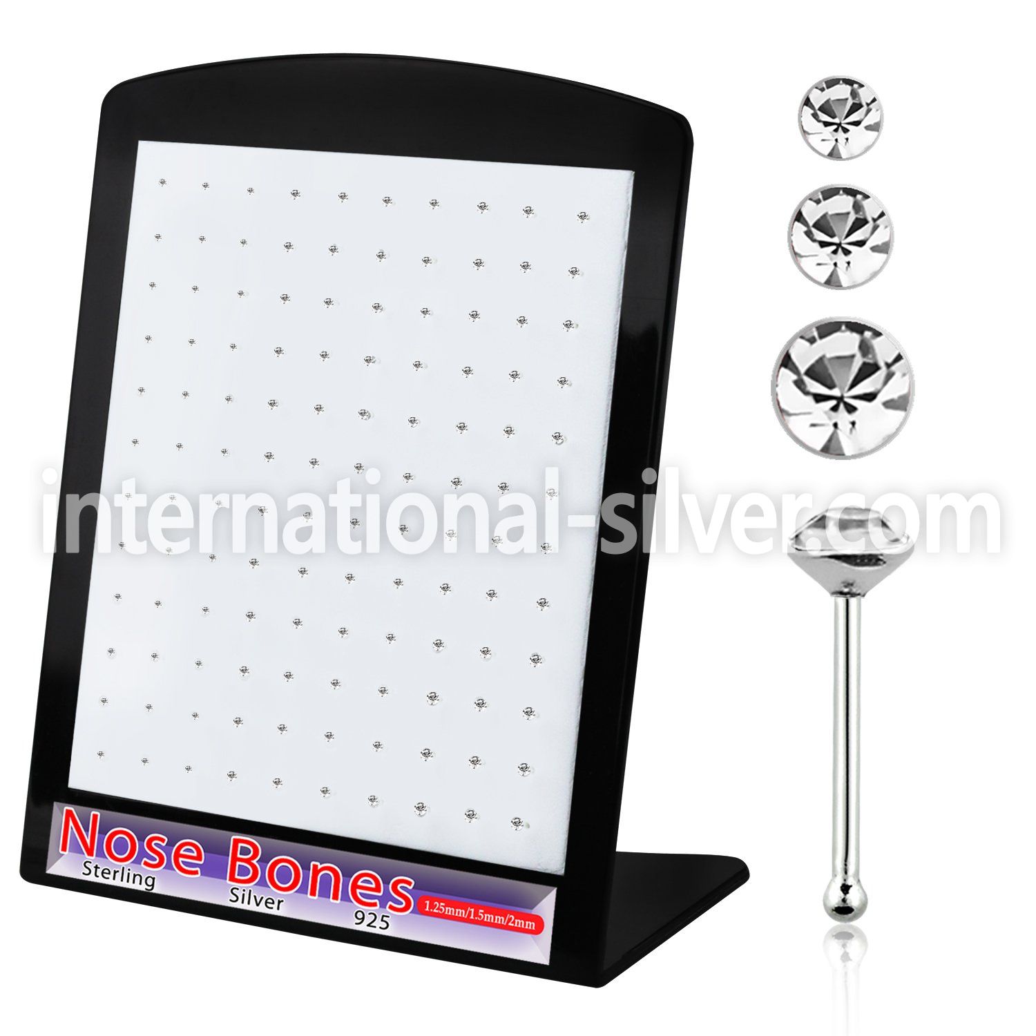 brnbmc7 nose bone silver 925 nose