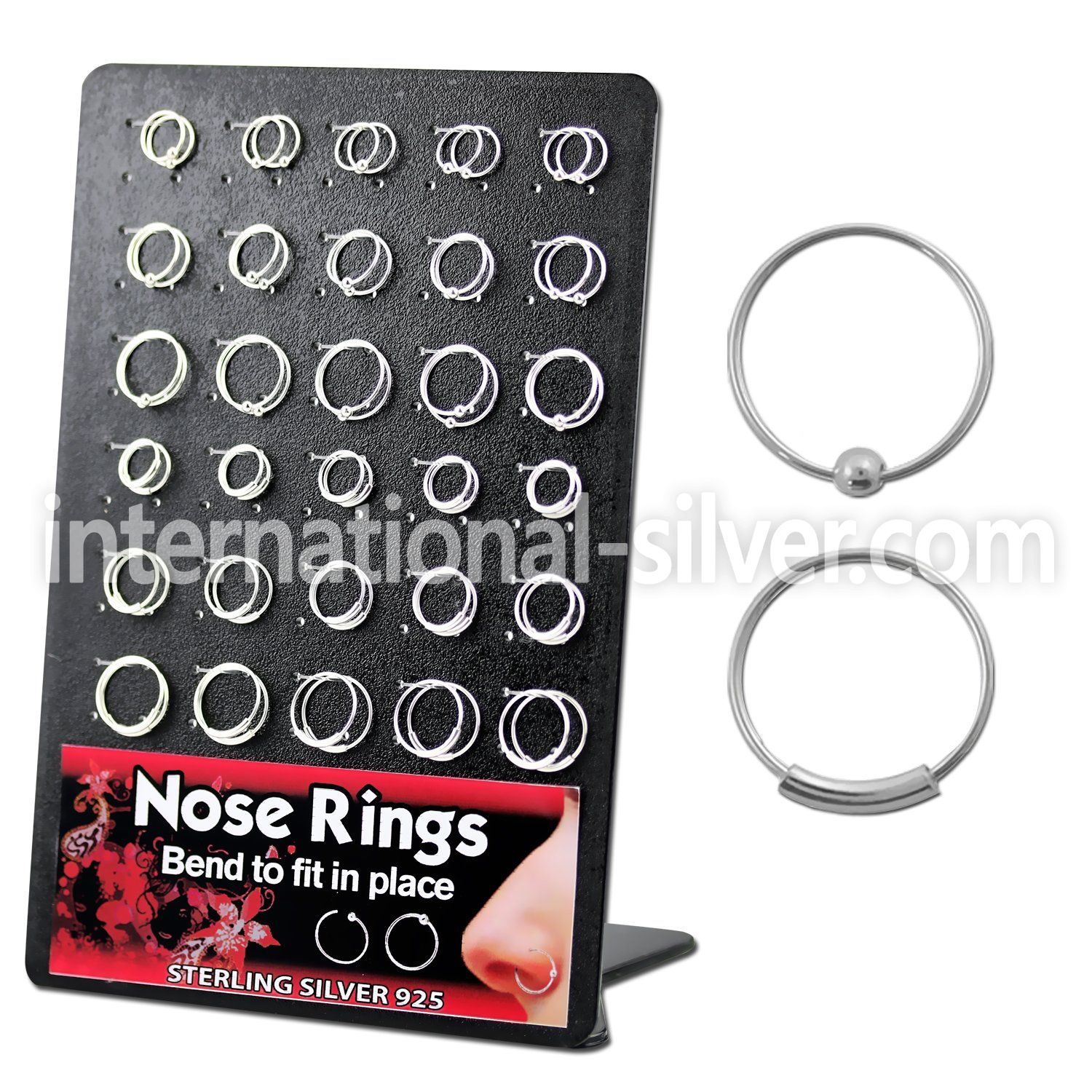 brnhm2 nose hoop silver 925 nose