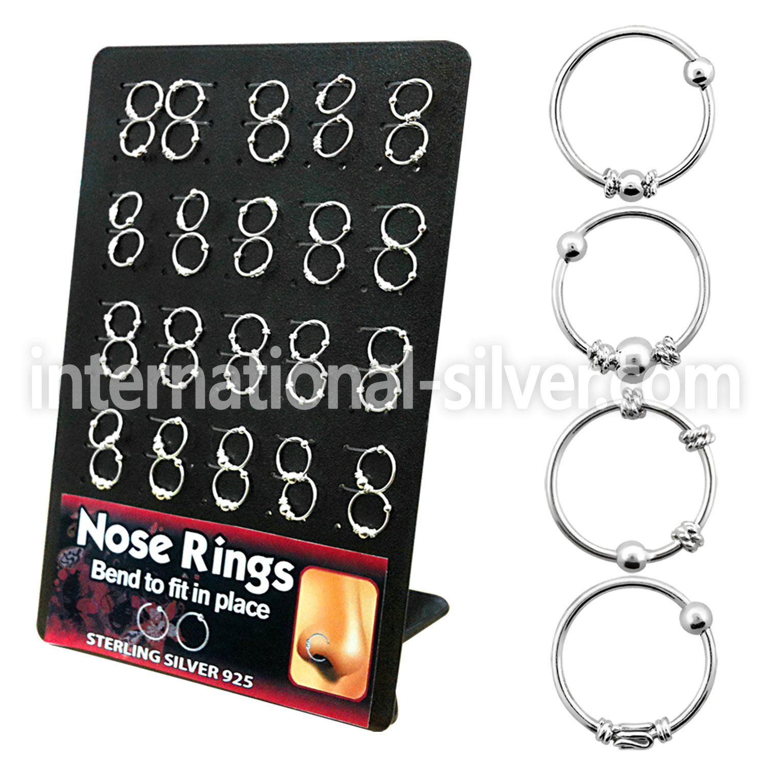 brnhm7 nose hoop silver 925 nose