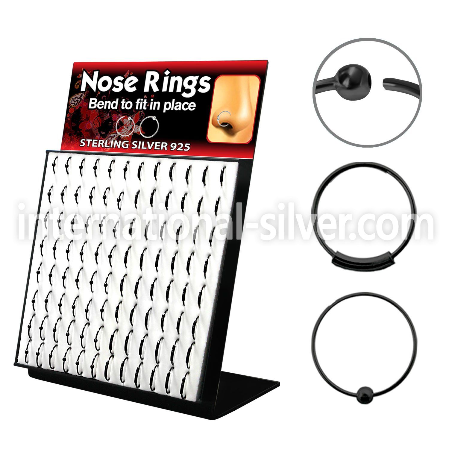 brnhmx2 nose hoop silver 925 nose