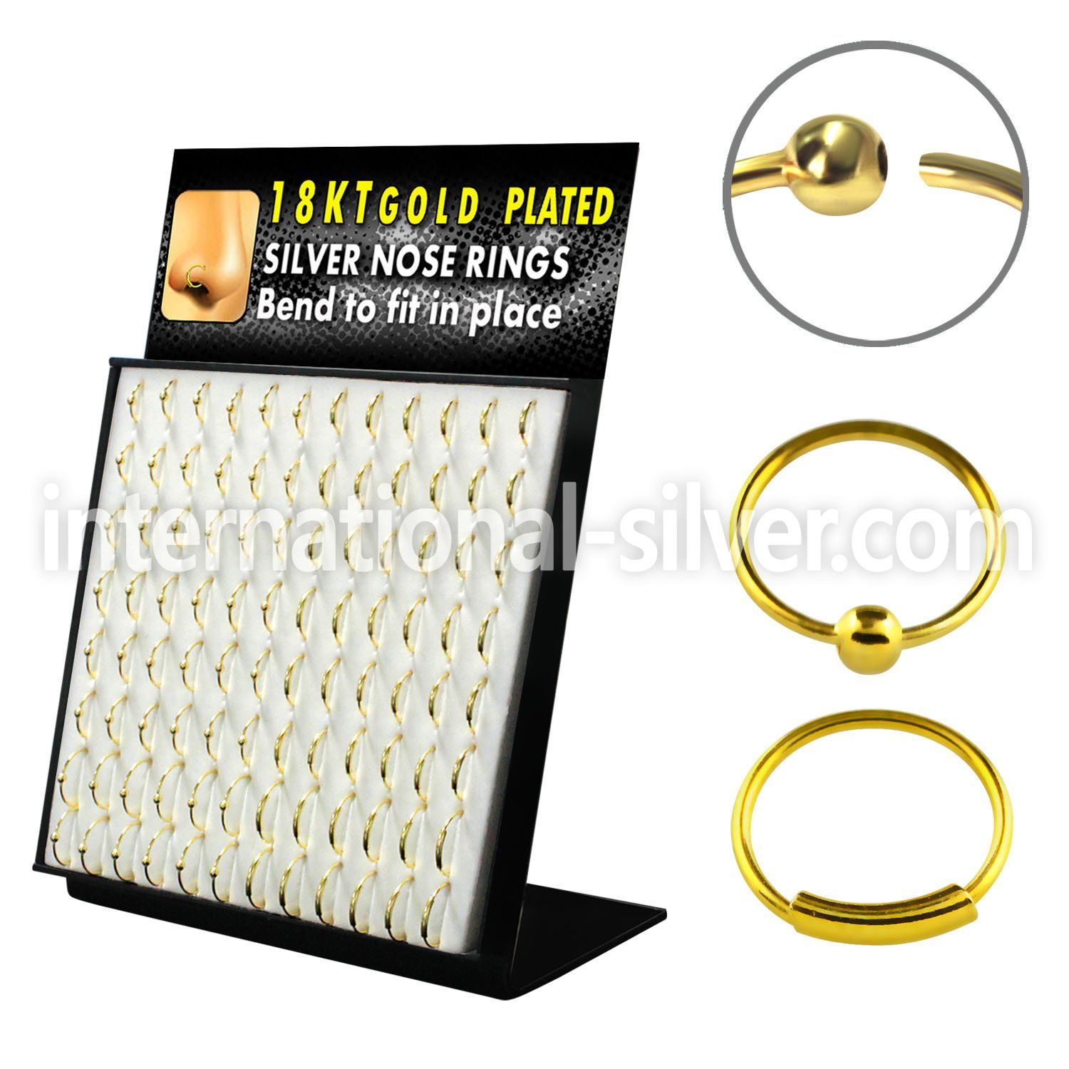 brnhmx3 nose hoop silver 925 nose