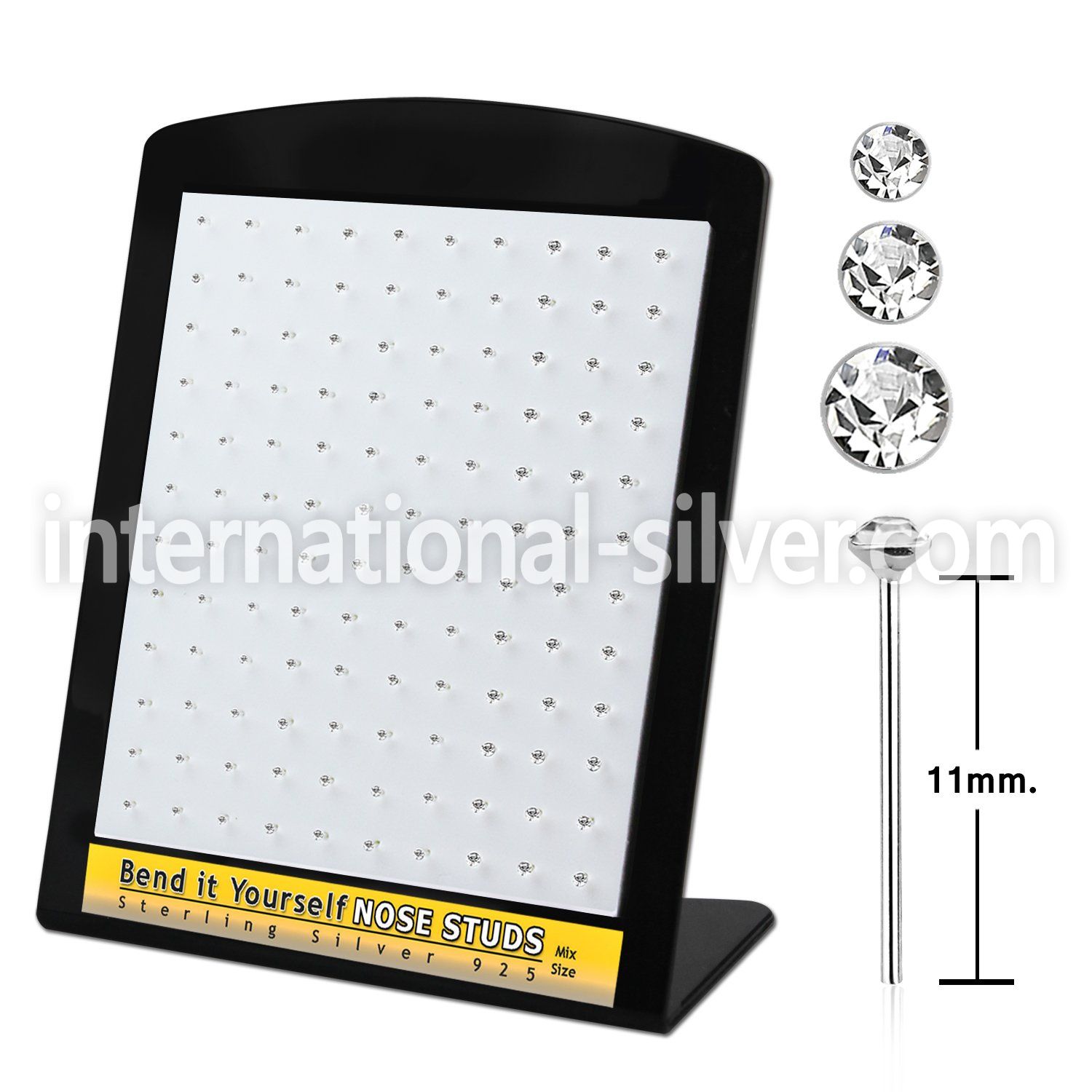 brnsbc bend it to fit nose studs silver 925 belly button