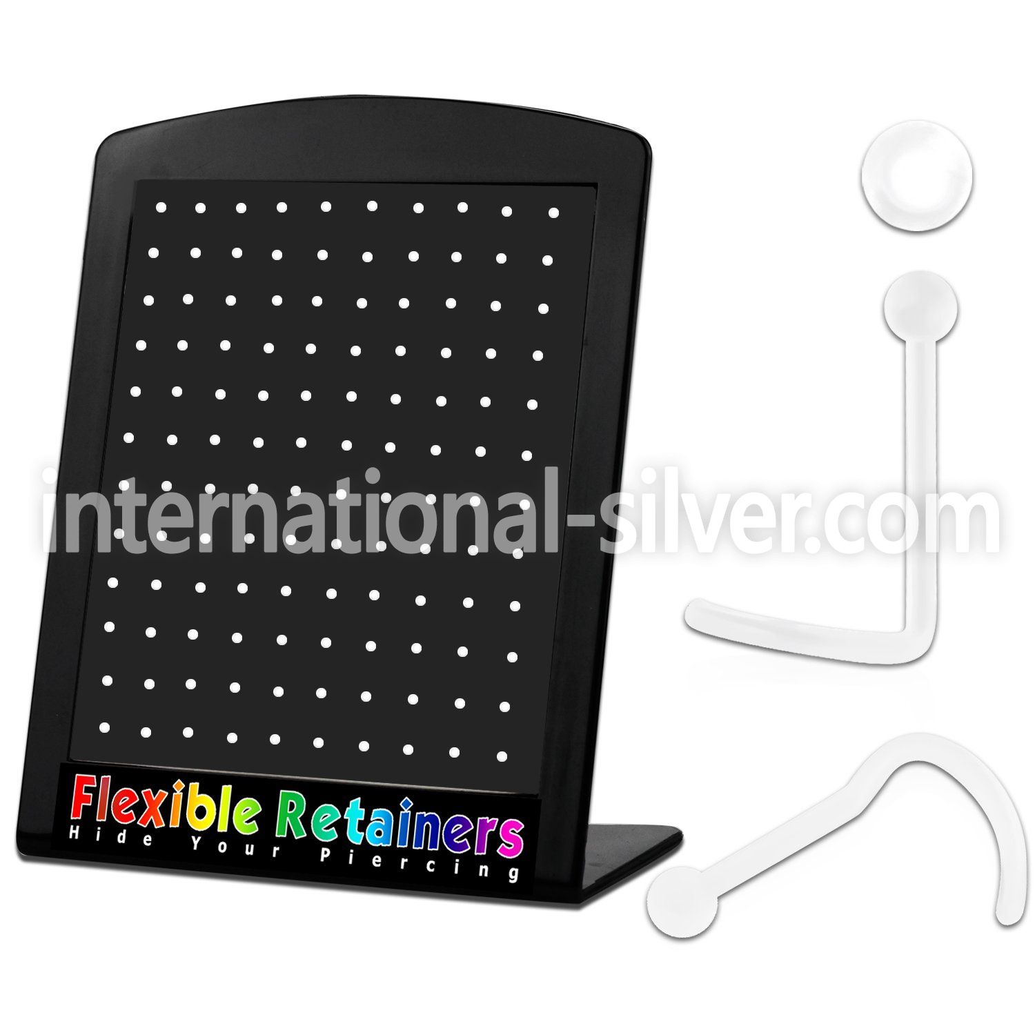 brnscrt l shape nose studs bioflex ptfe nose