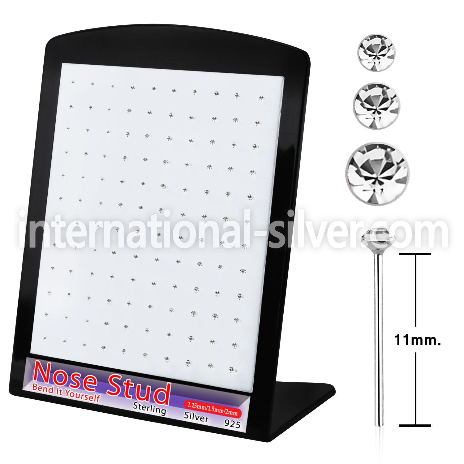 brnymc7 bend it to fit nose studs silver 925 nose