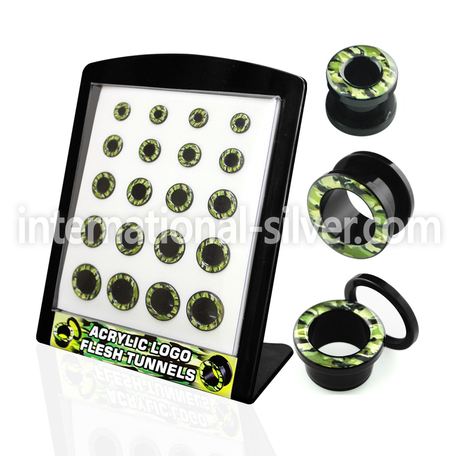 brpg101 tunnels gauges acrylic body jewelry ear lobe