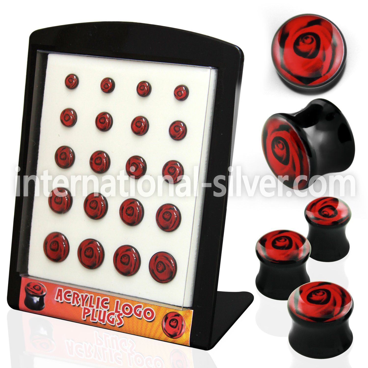 brpg104 plugs gauges acrylic body jewelry ear lobe