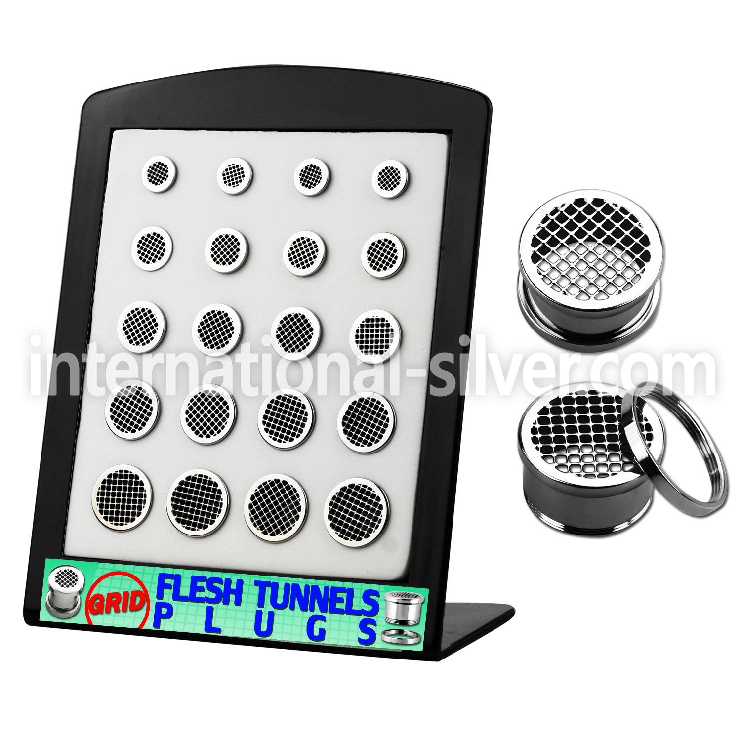 brpg108 tunnels gauges surgical steel 316l ear lobe