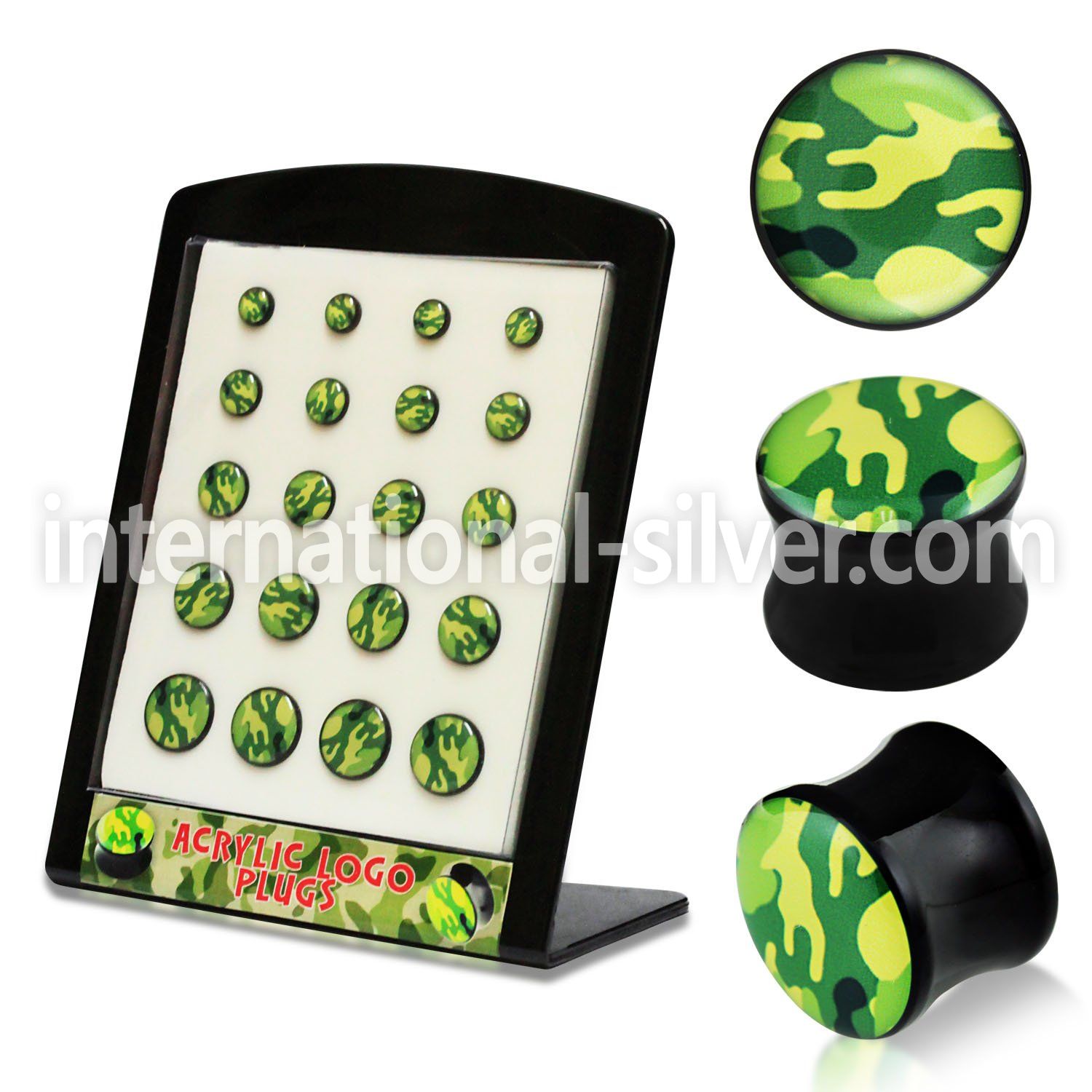 brpg119 plugs gauges acrylic body jewelry ear lobe