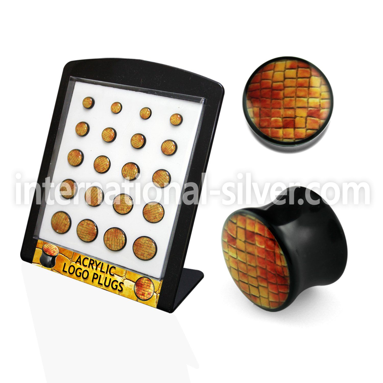 brpg124 plugs gauges acrylic body jewelry ear lobe