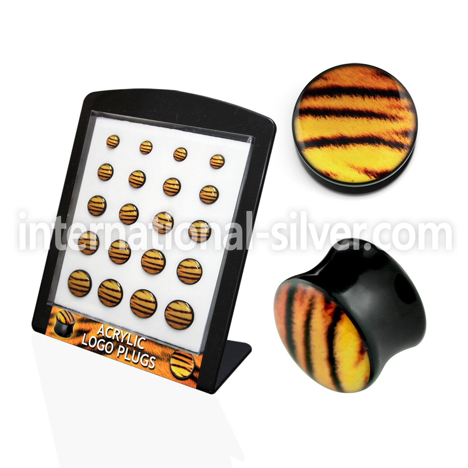 brpg125 plugs gauges acrylic body jewelry ear lobe