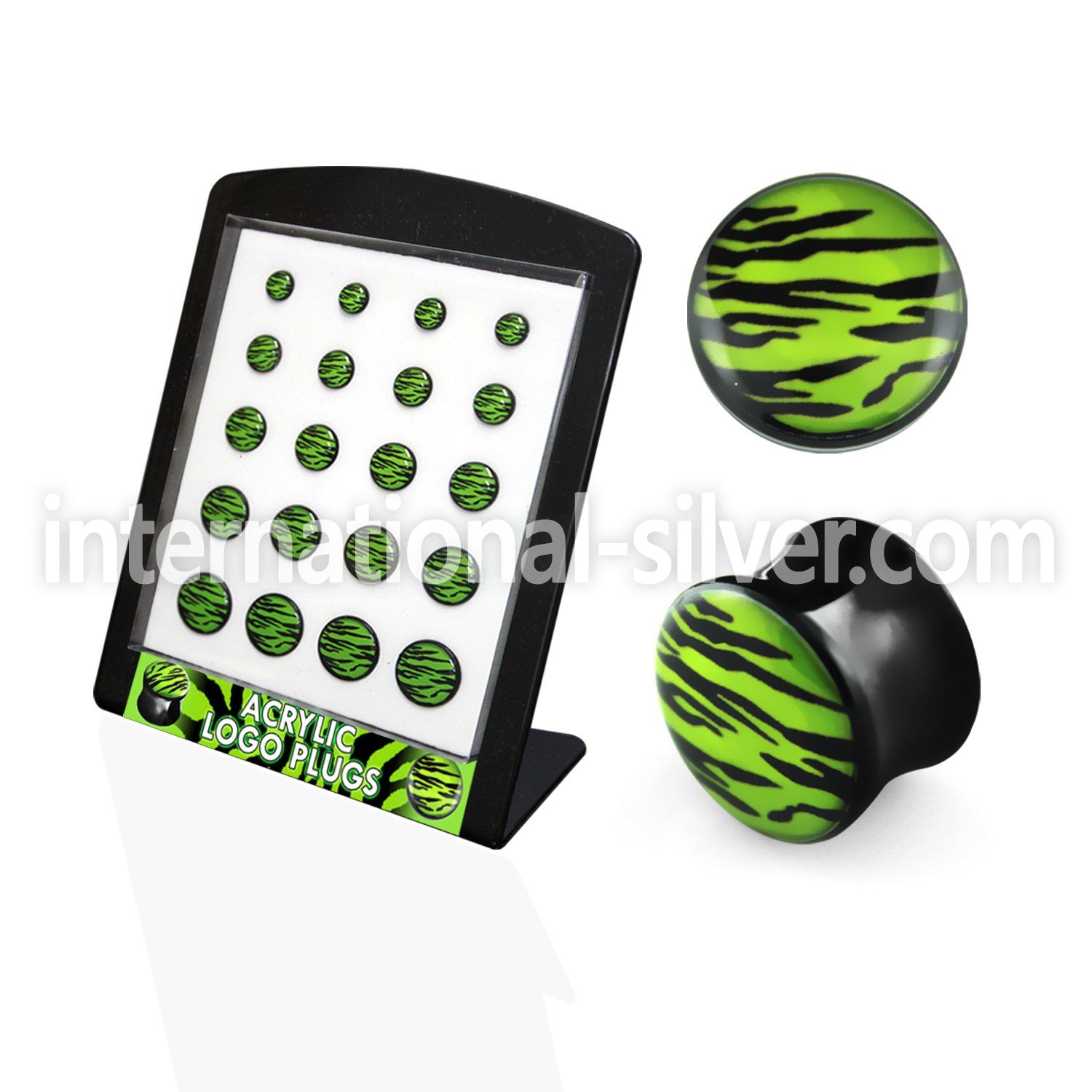 brpg129 plugs gauges acrylic body jewelry ear lobe