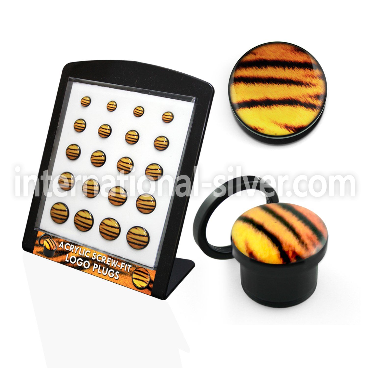 brpg133 plugs gauges acrylic body jewelry ear lobe