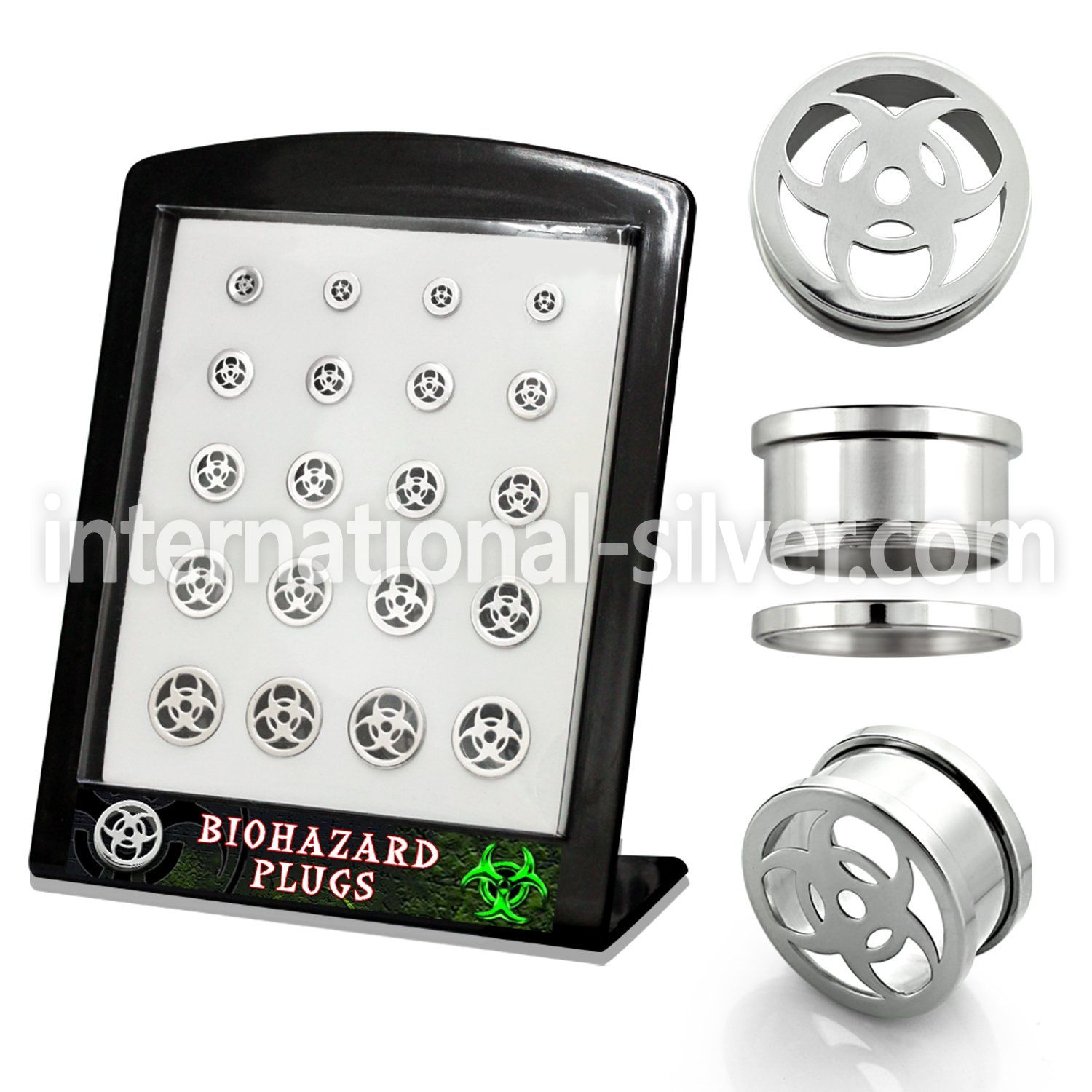 brpg143 tunnels gauges surgical steel 316l ear lobe