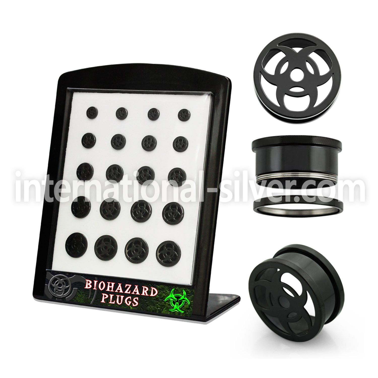 brpg144 tunnels gauges anodized surgical steel 316l ear lobe