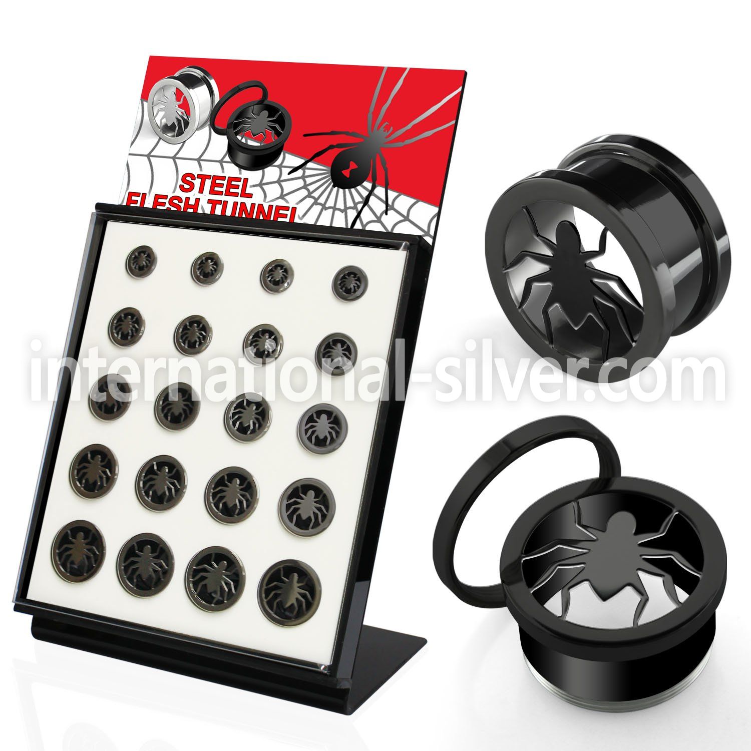 brpg146c tunnels gauges anodized surgical steel 316l ear lobe