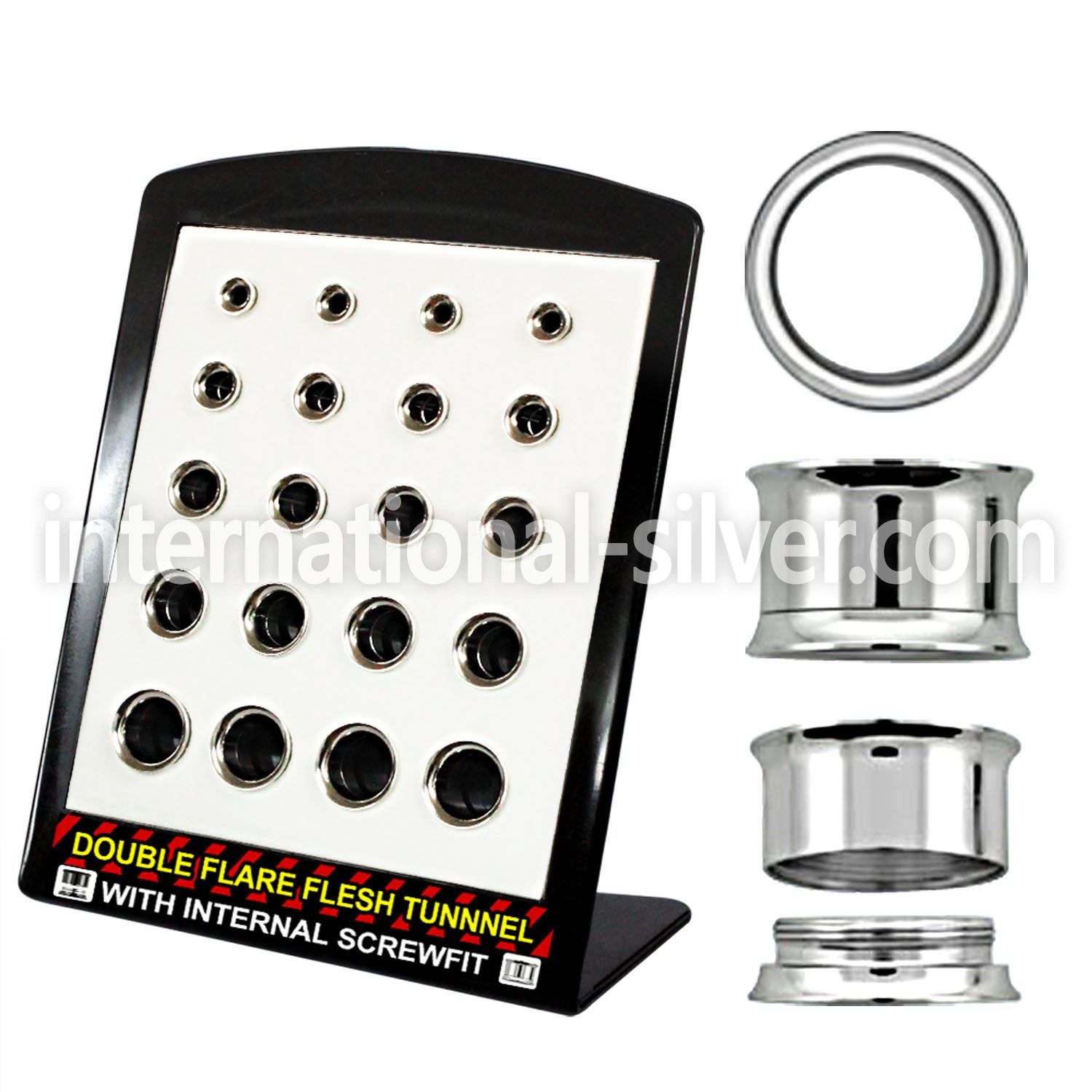 brpg149c tunnels gauges surgical steel 316l ear lobe