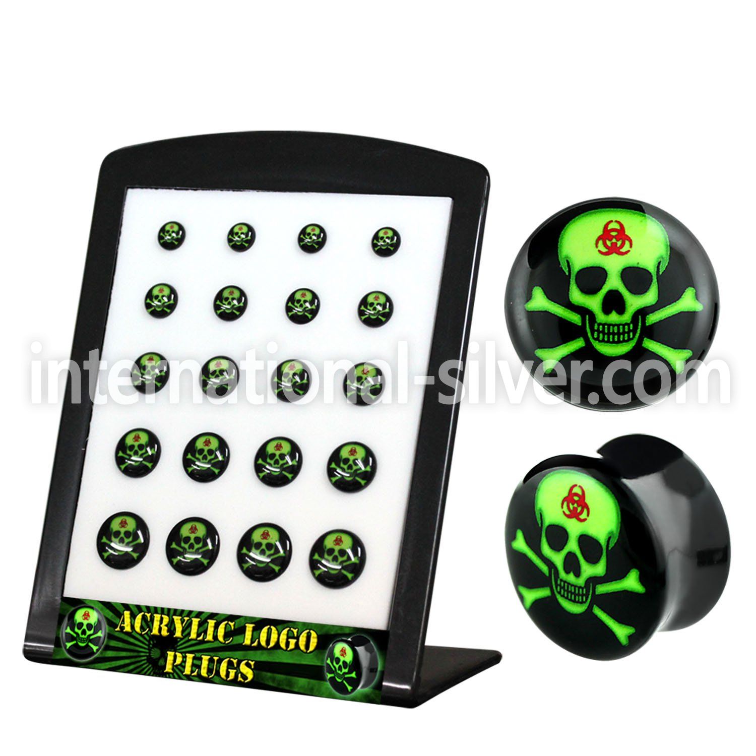 brpg152 plugs gauges acrylic body jewelry ear lobe