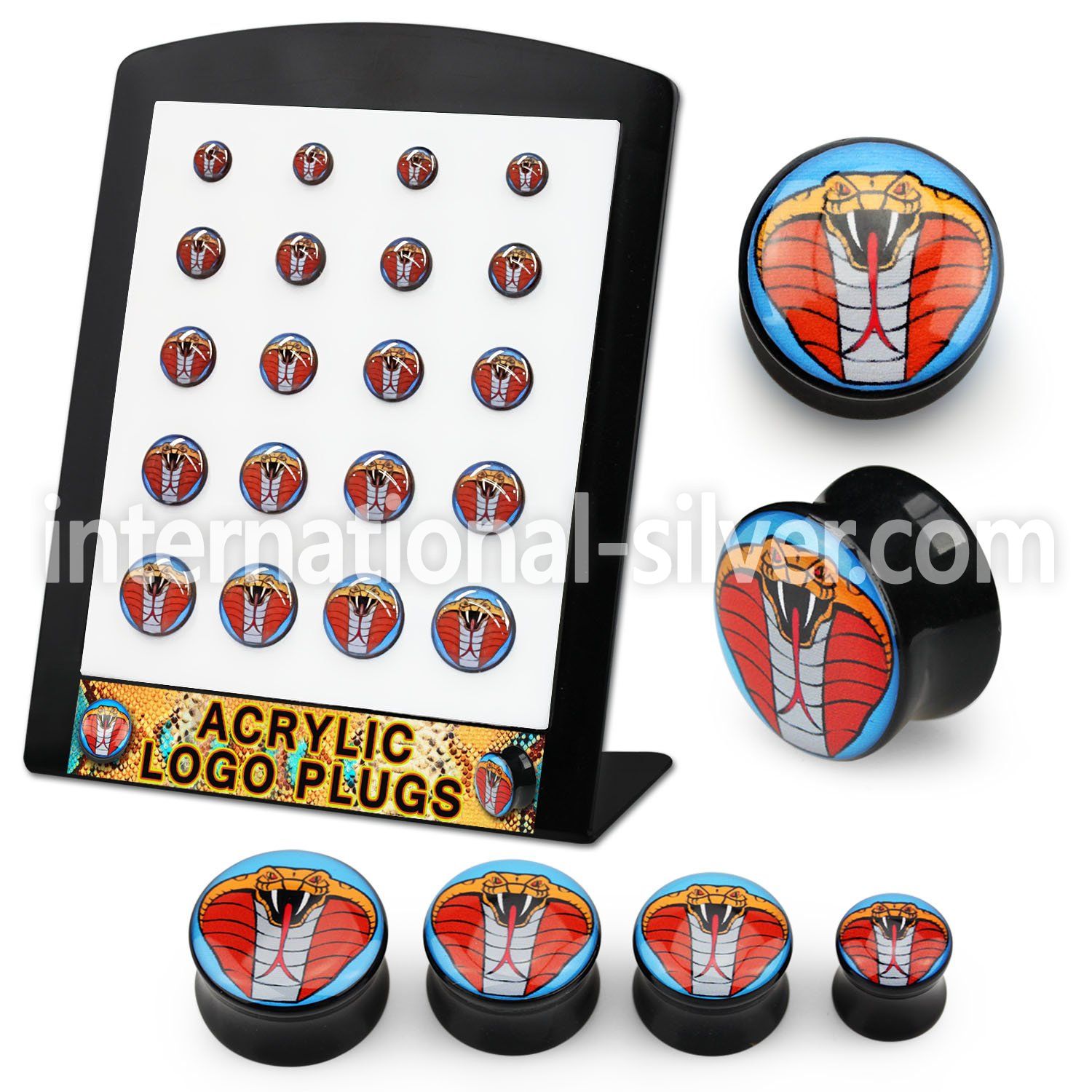 brpg162 plugs gauges acrylic body jewelry ear lobe