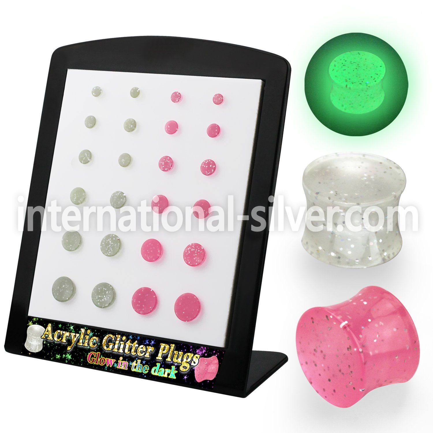 brpg163 plugs gauges acrylic body jewelry ear lobe