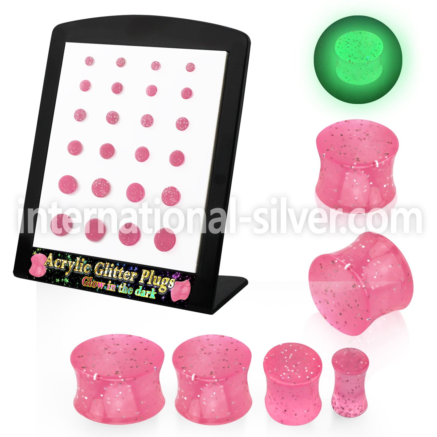 brpg163 plugs gauges acrylic body jewelry ear lobe