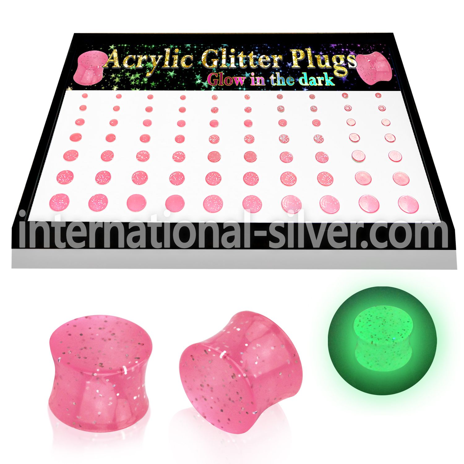 brpg164 plugs gauges acrylic body jewelry ear lobe