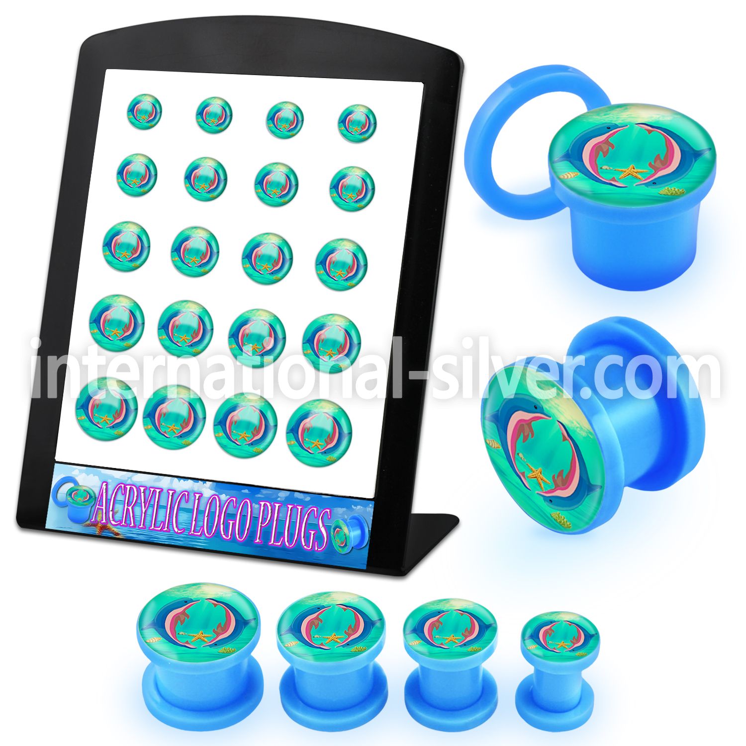 brpg168 plugs gauges acrylic body jewelry ear lobe
