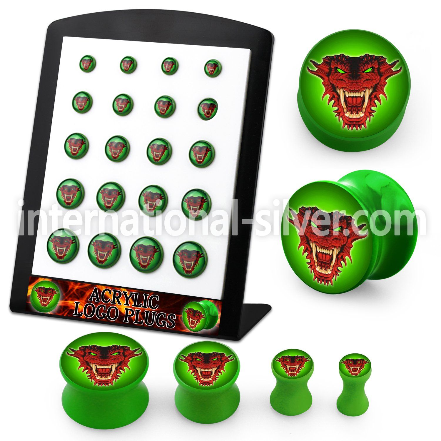 brpg178 plugs gauges acrylic body jewelry ear lobe
