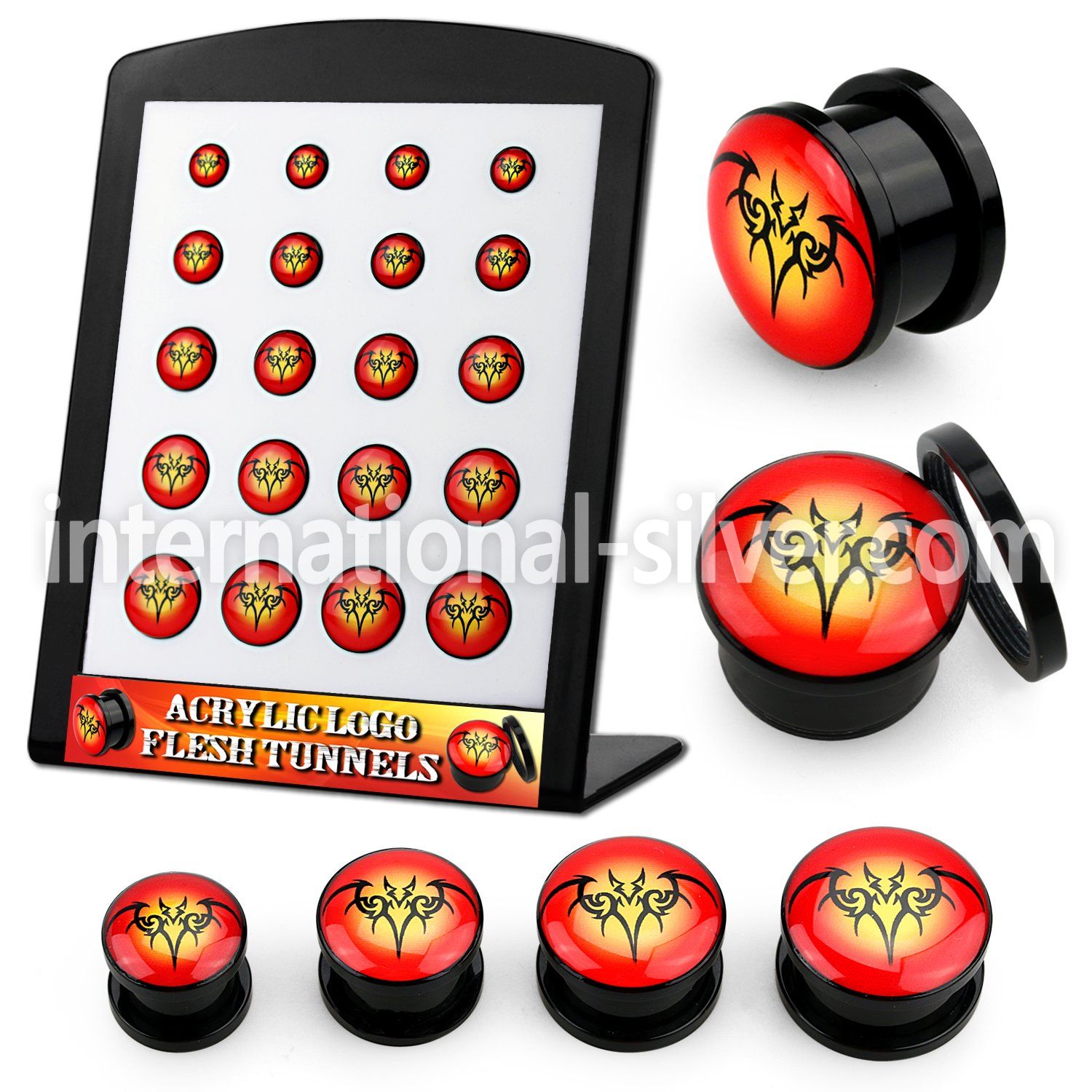 brpg184 plugs gauges acrylic body jewelry ear lobe