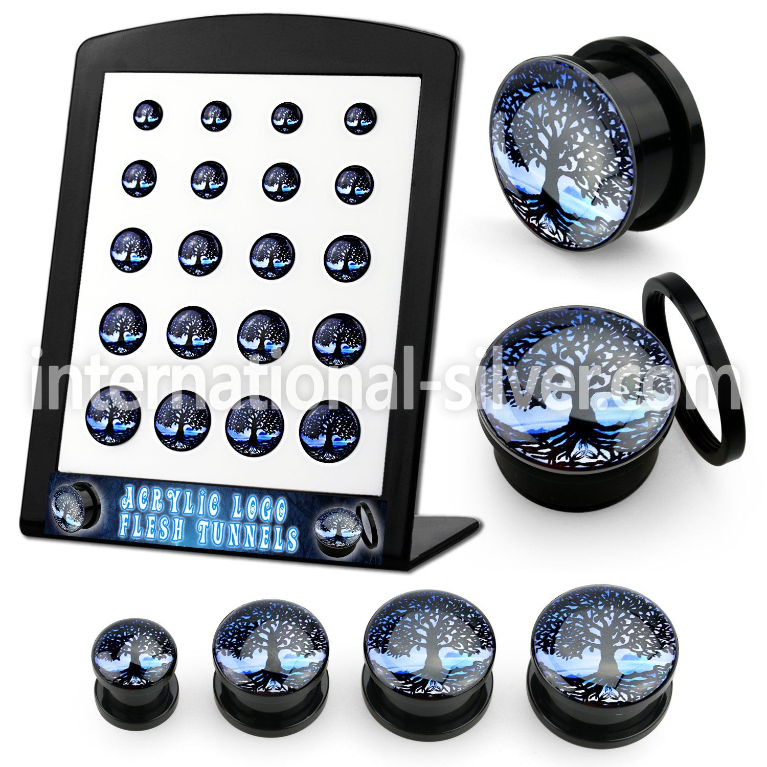 brpg185 plugs gauges acrylic body jewelry ear lobe
