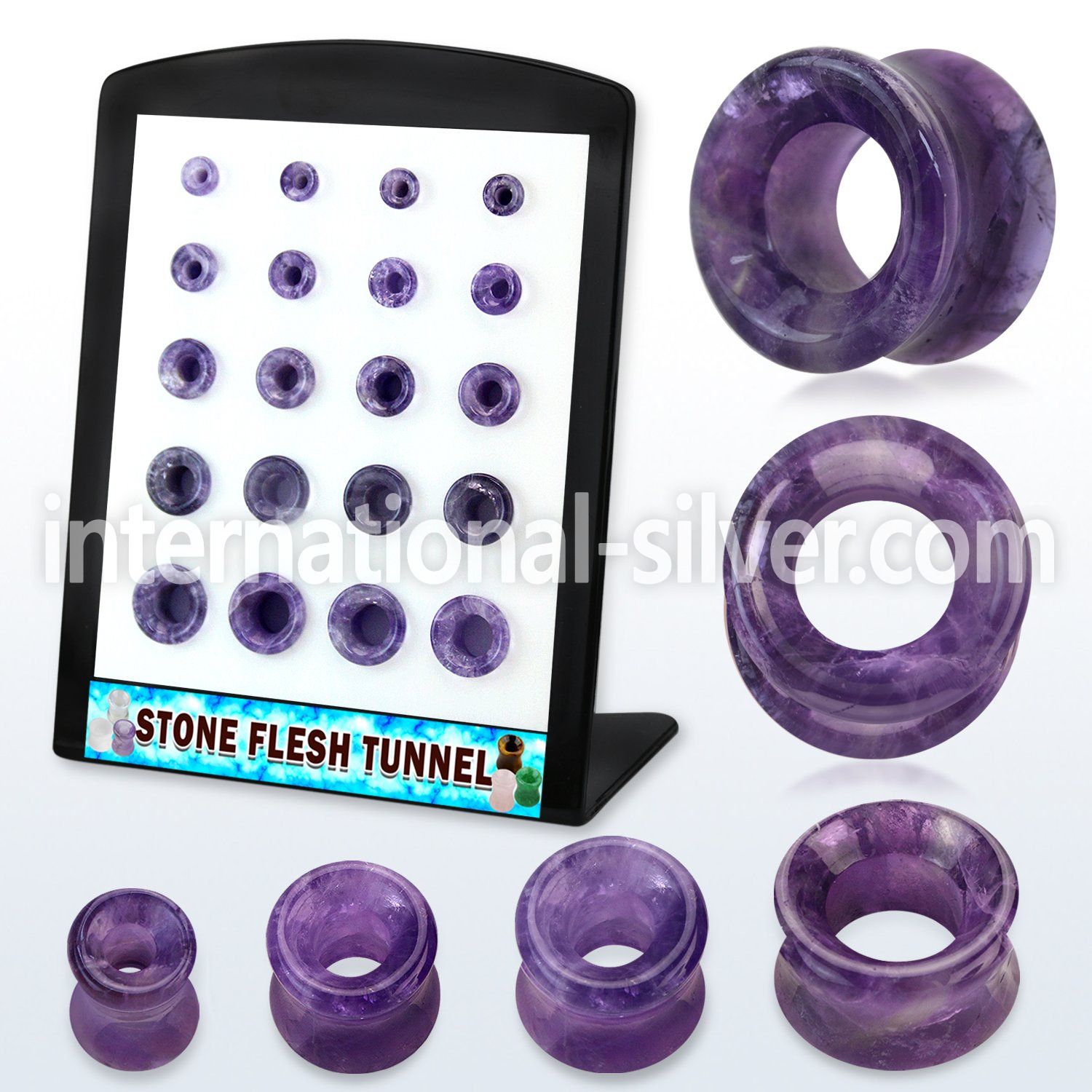 brpg194 tunnels gauges organic body jewelry ear lobe