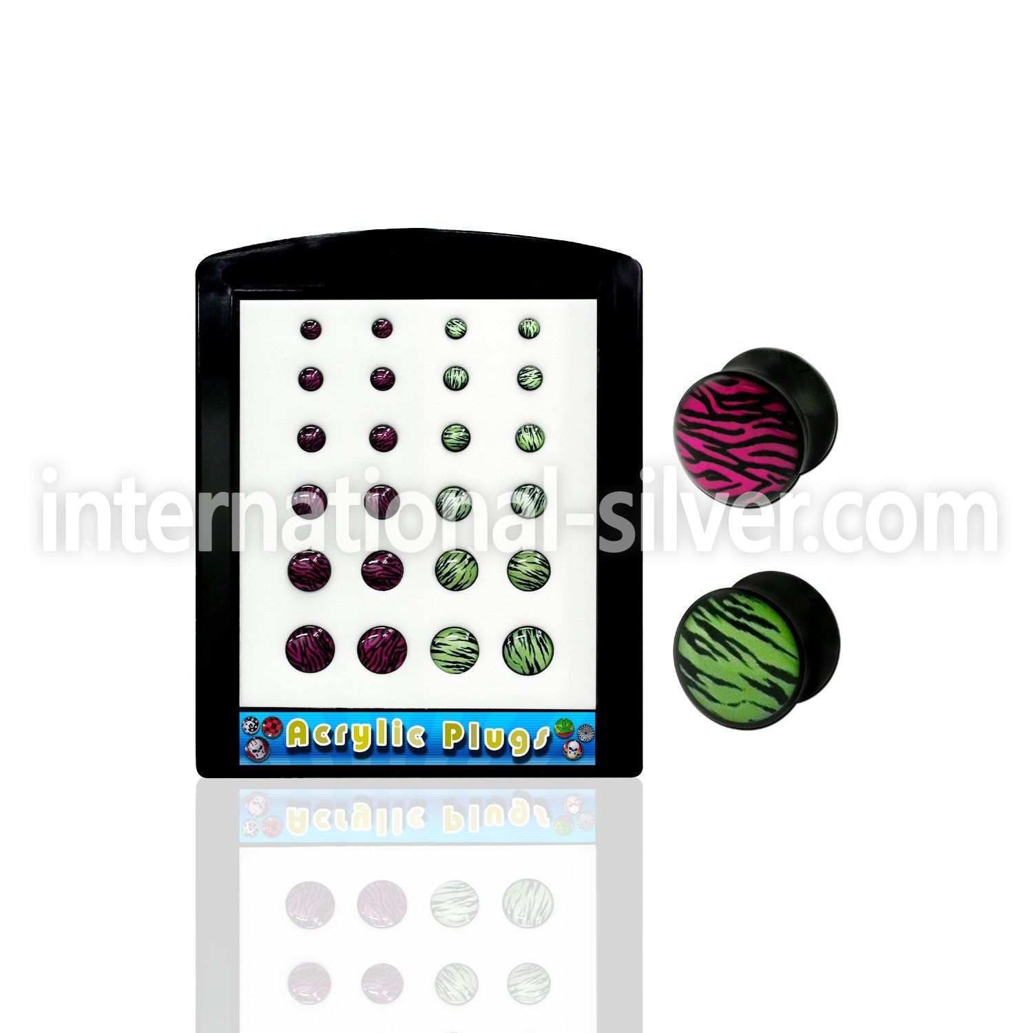 brpg52 plugs gauges acrylic body jewelry ear lobe