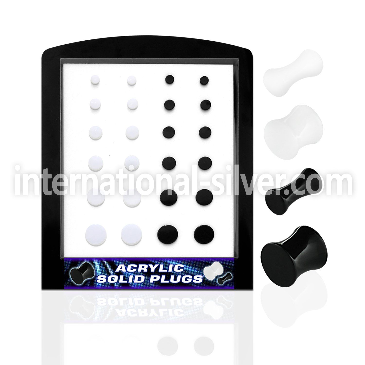 brpg82 plugs gauges acrylic body jewelry ear lobe