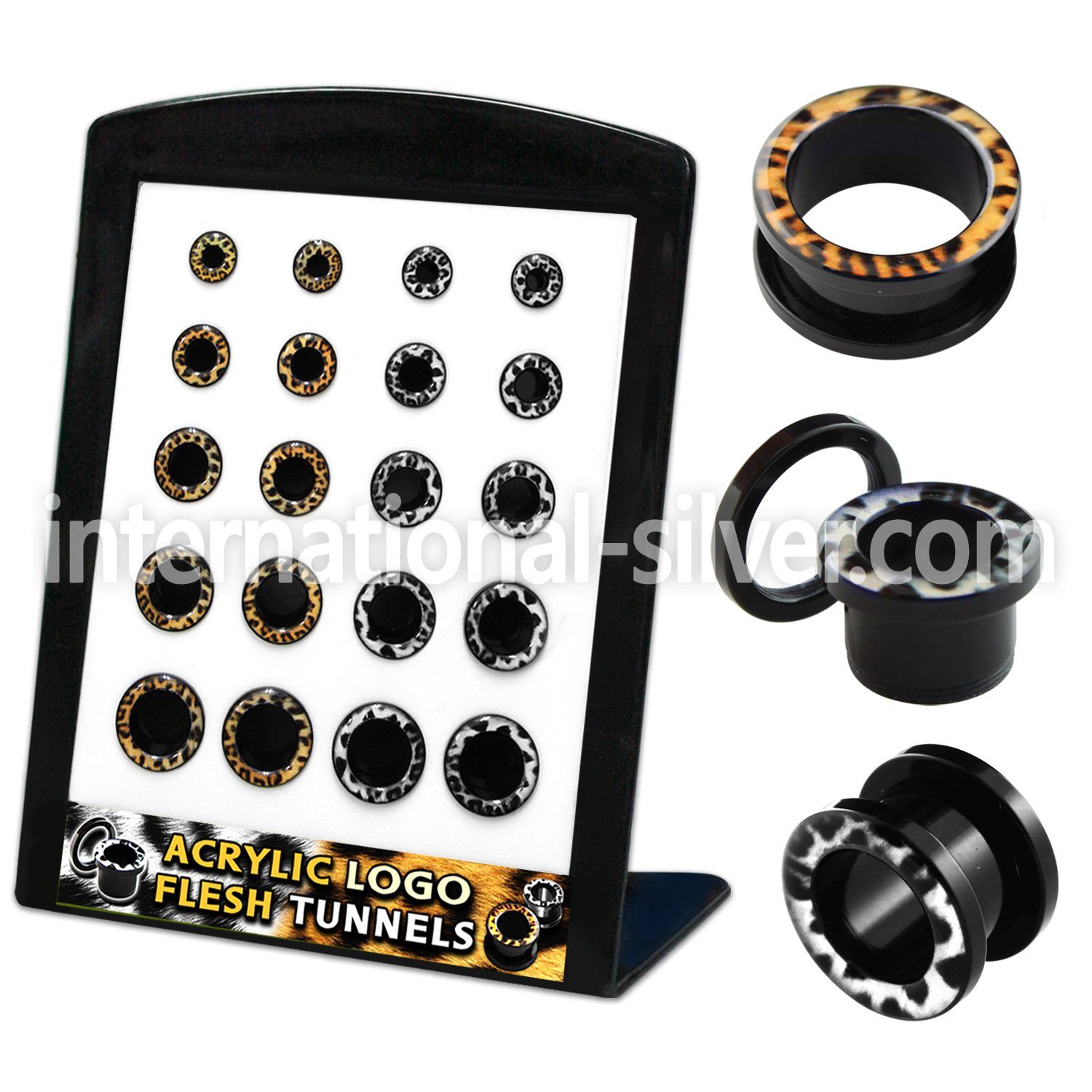 brpg90 tunnels gauges acrylic body jewelry ear lobe