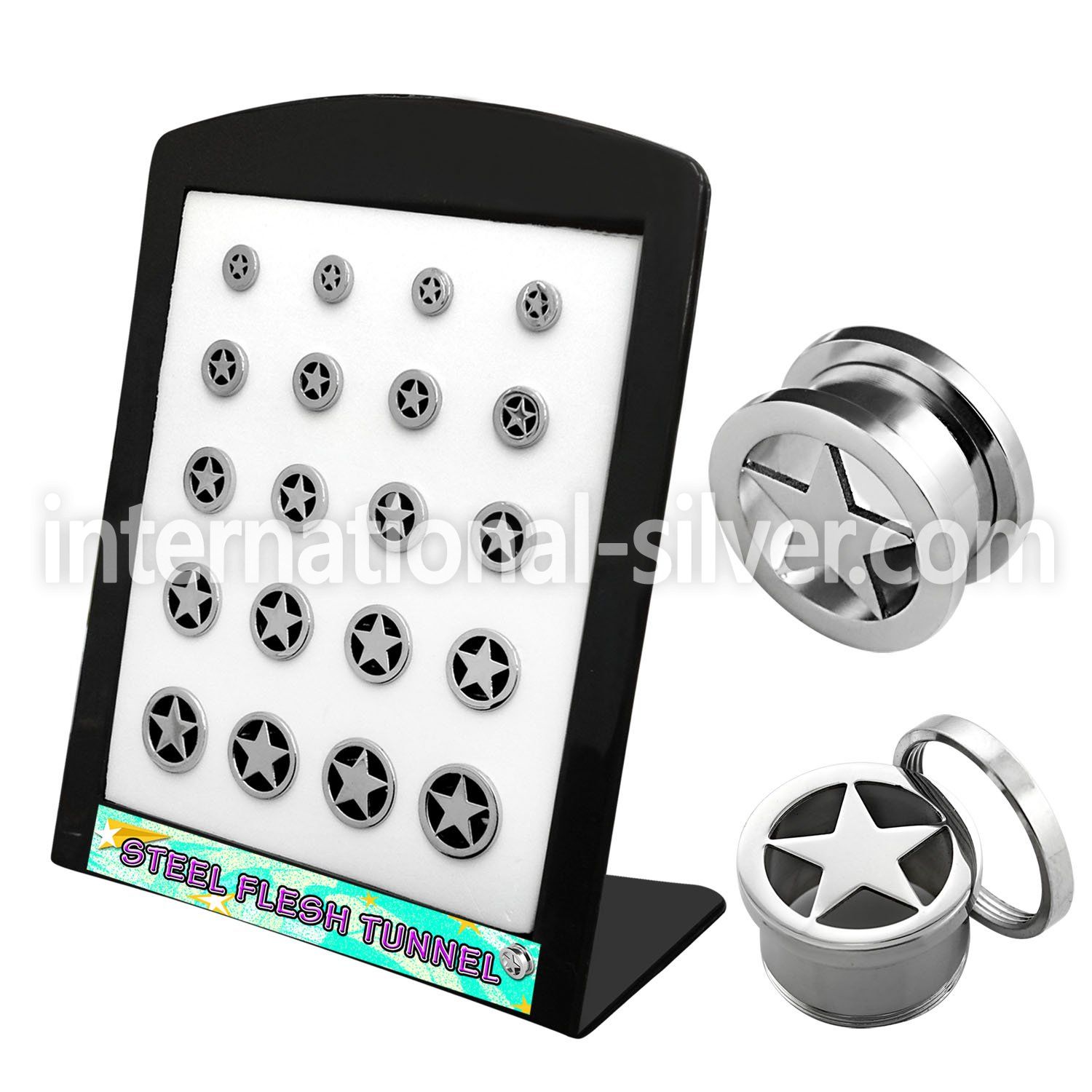 brpg94 tunnels gauges surgical steel 316l ear lobe