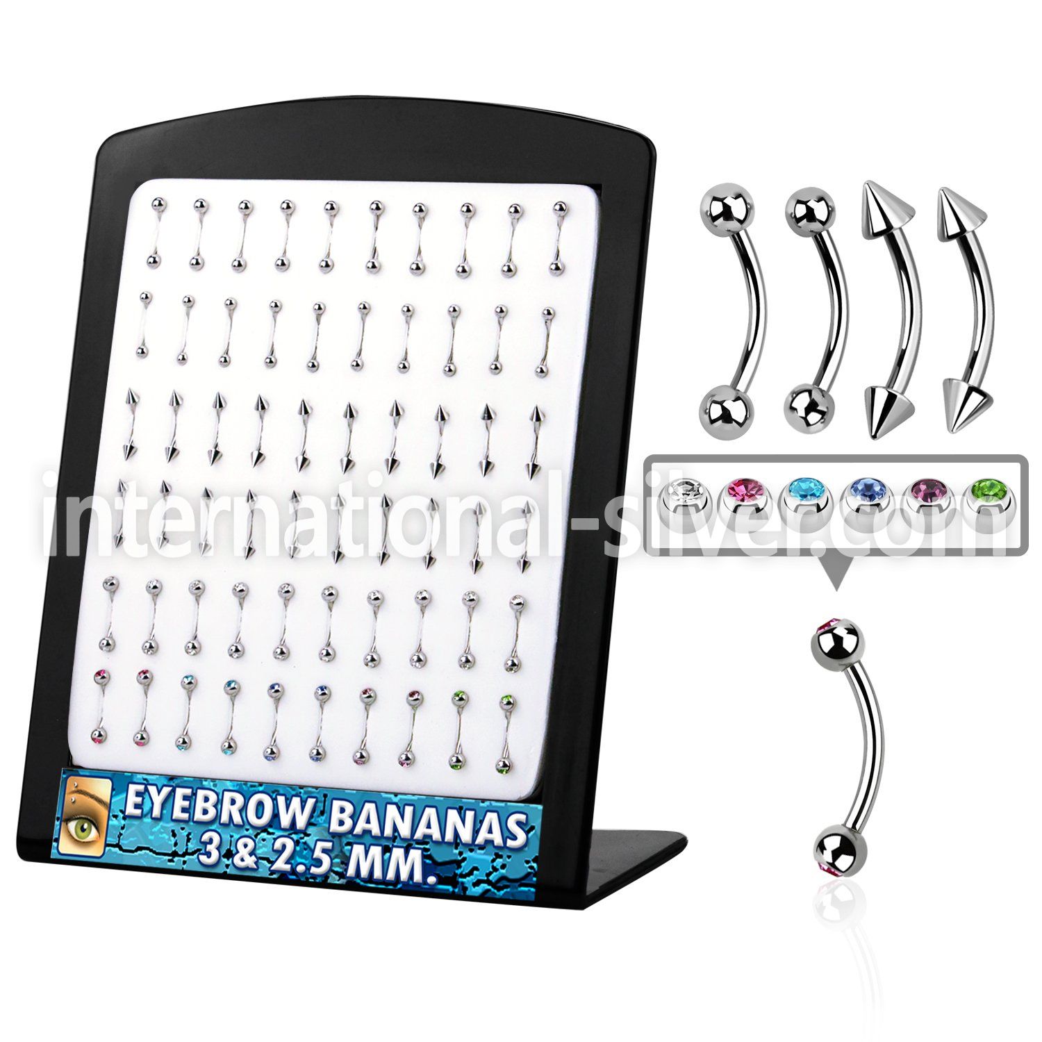 brse micro curved barbells surgical steel 316l eyebrow