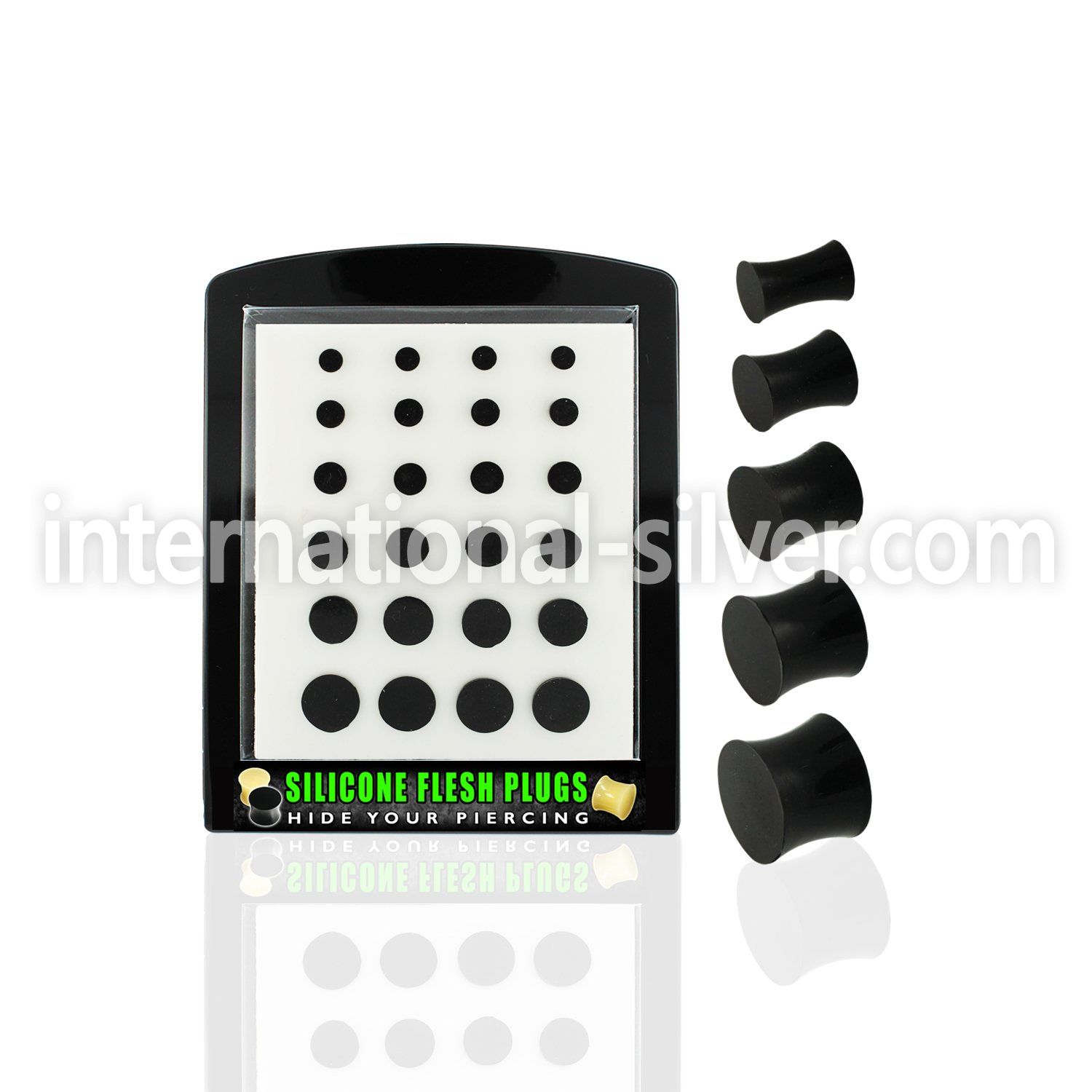 brsipg3 plugs gauges silicon body jewelry ear lobe