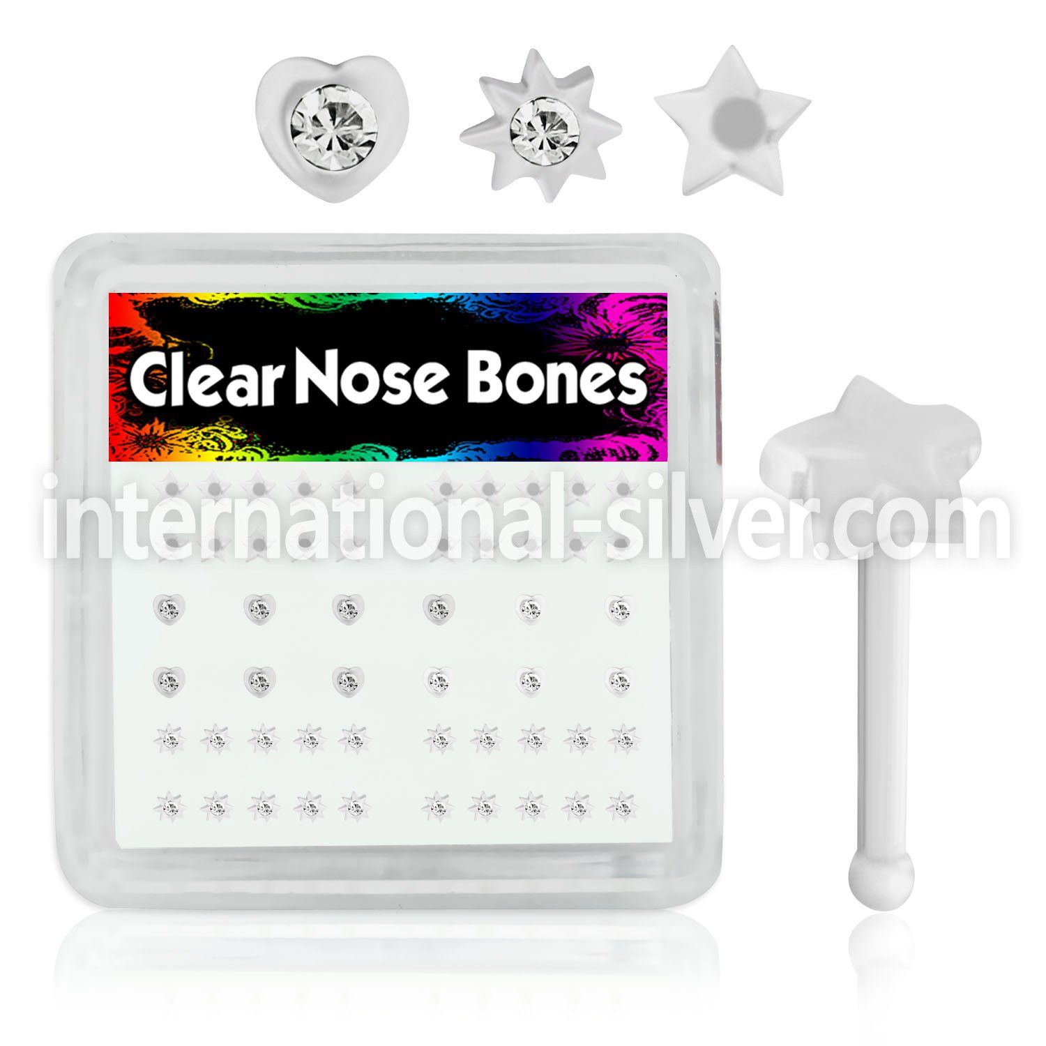 bxa15 nose bone acrylic body jewelry nose