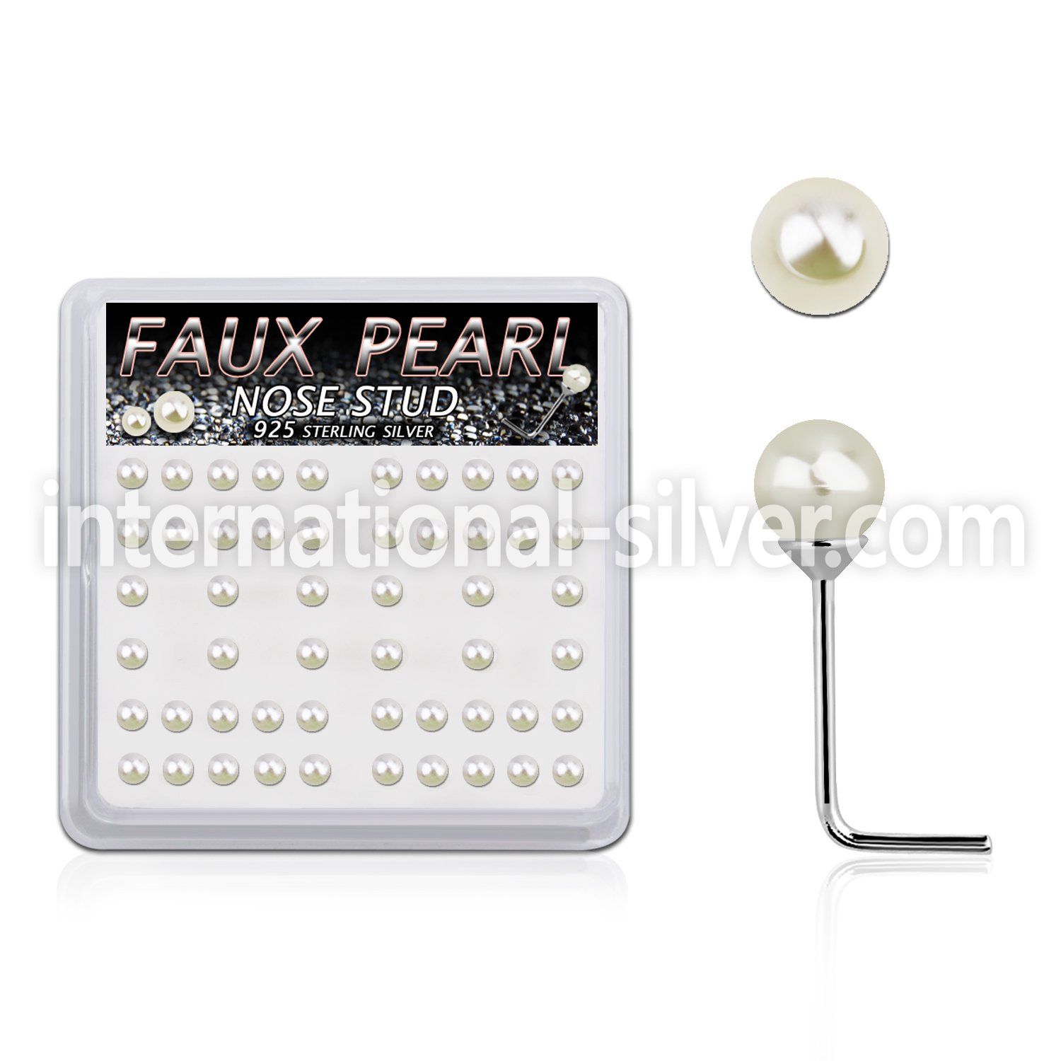 bxnspr3 l shape nose studs silver 925 nose