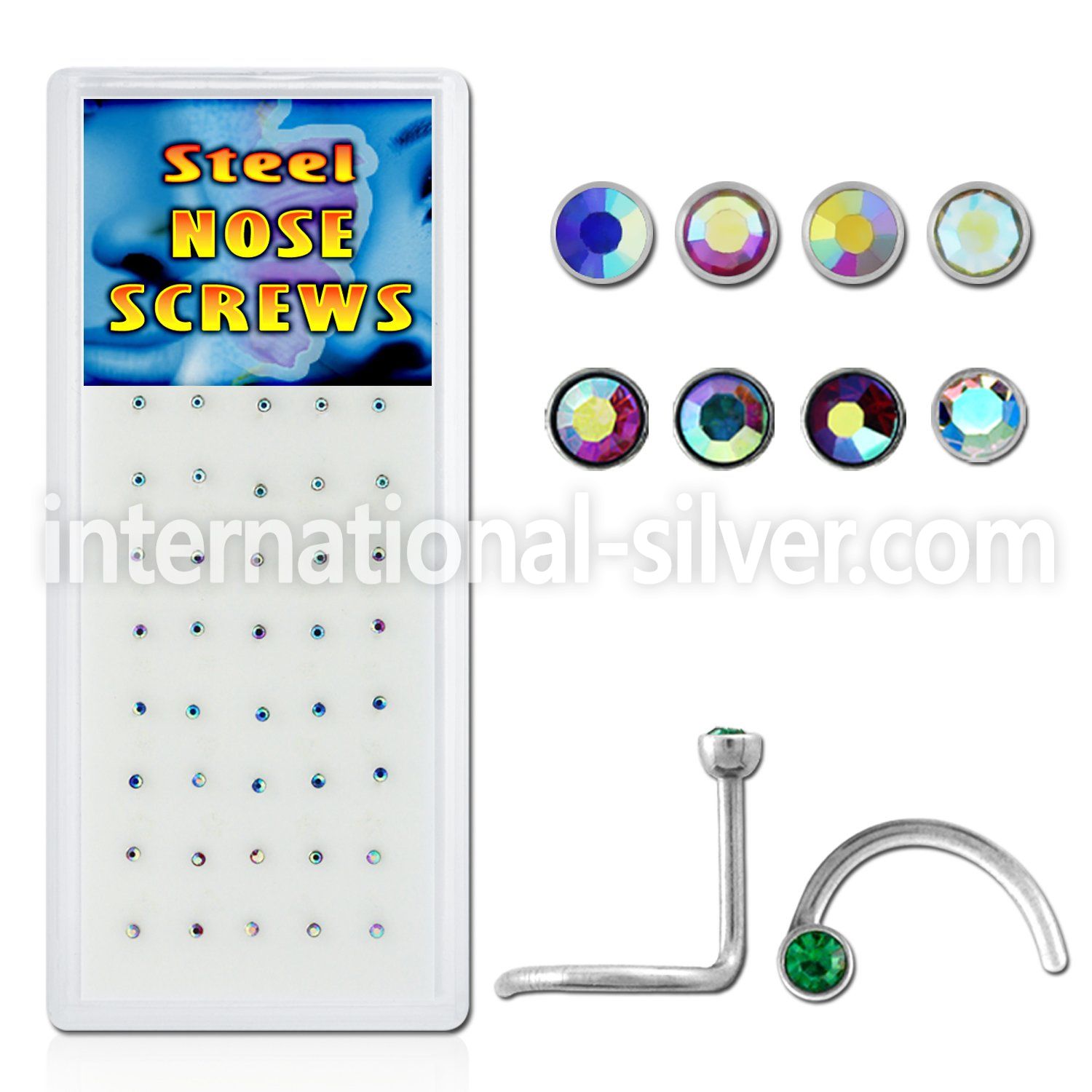 bxs107 l shape nose studs surgical steel 316l nose