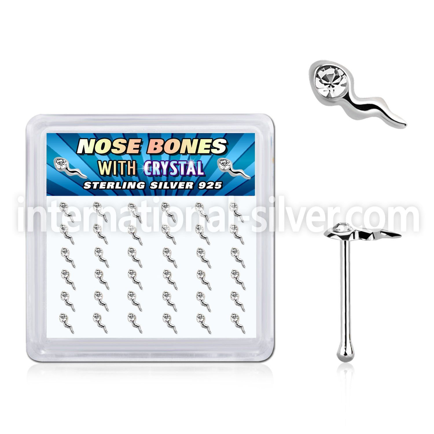 bxsmc36 925 silver nose bones nose piercing