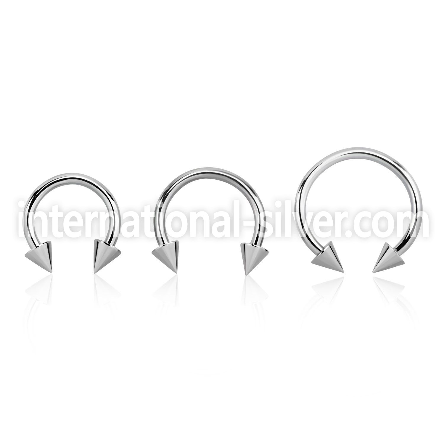 cbcnm horseshoes surgical steel 316l ear lobe