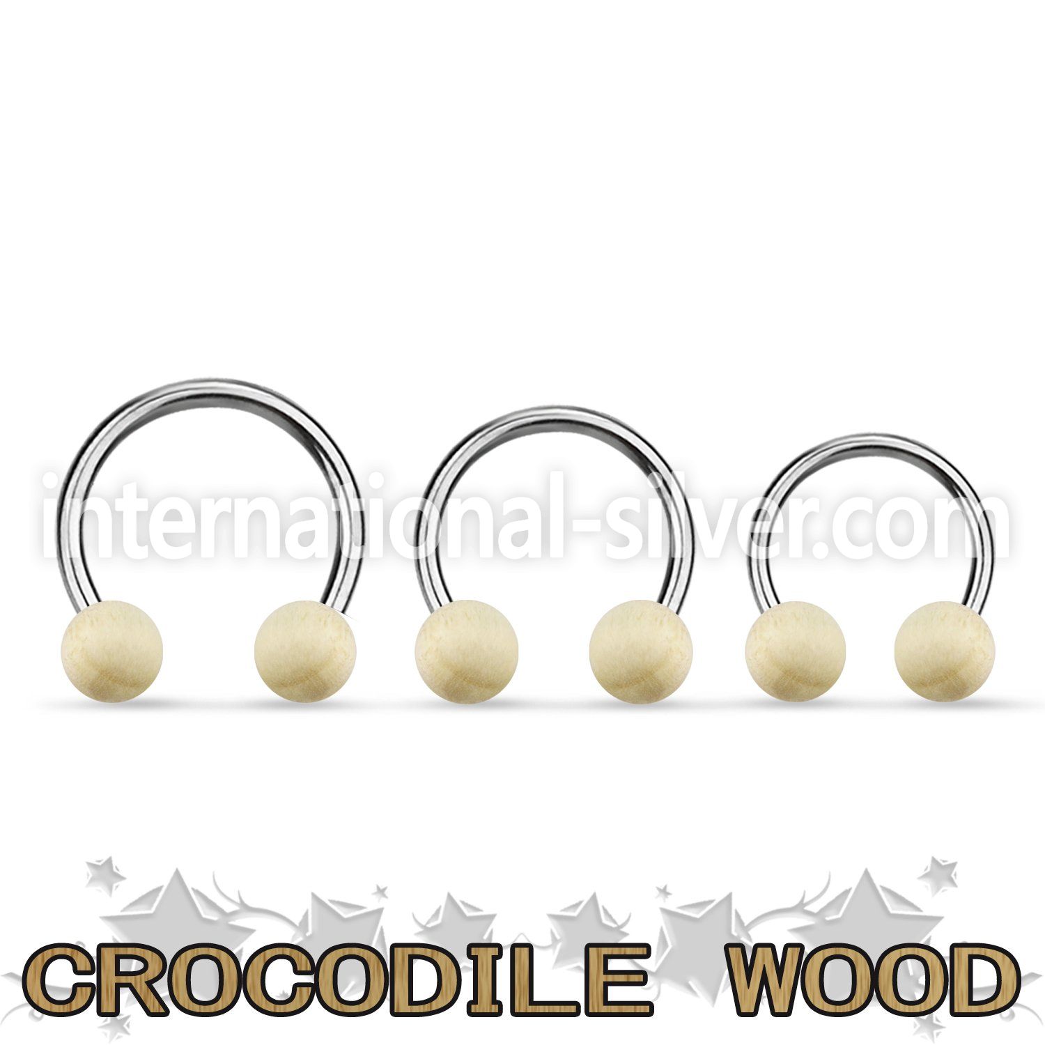 cbcr5 horseshoes organic body jewelry ear lobe