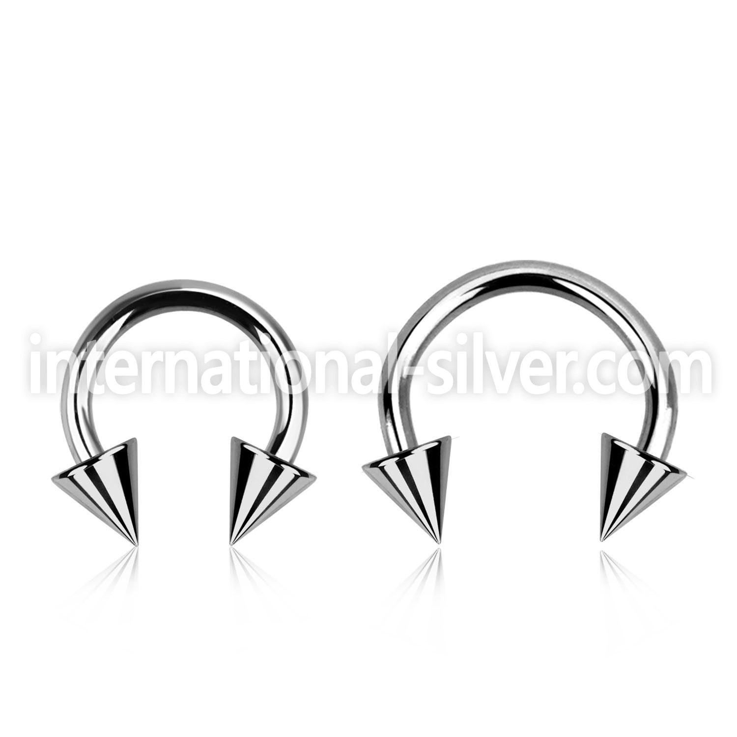 cbecn4 horseshoes surgical steel 316l ear lobe