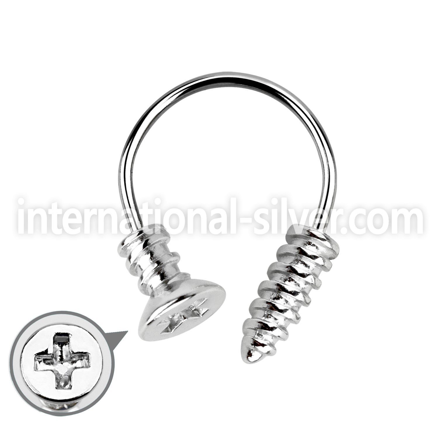 cbescw horseshoes surgical steel 316l eyebrow