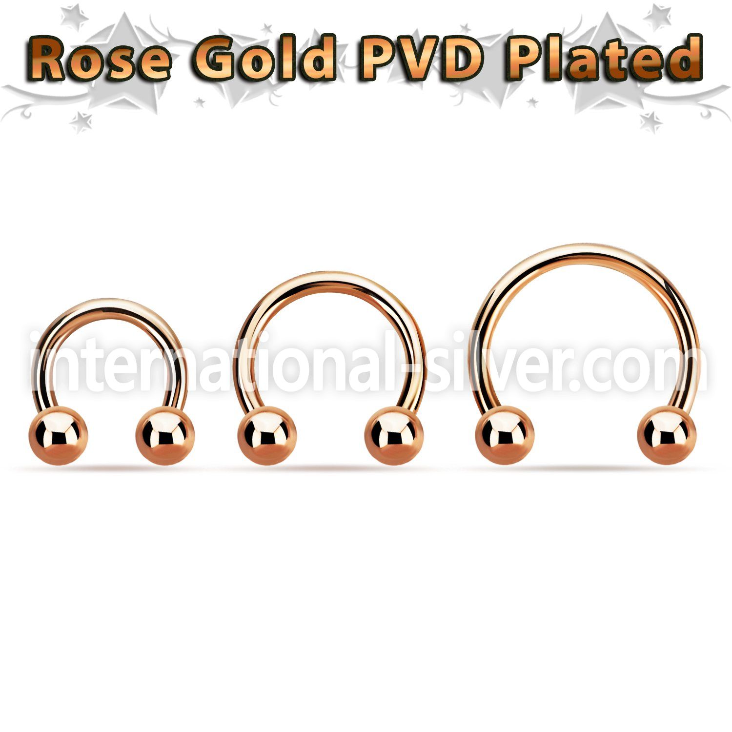 cbettb horseshoes anodized surgical steel 316l ear lobe