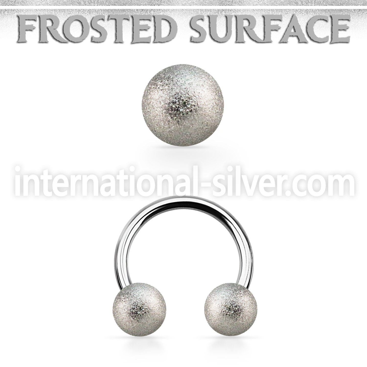 cbfo5 horseshoes surgical steel 316l ear lobe