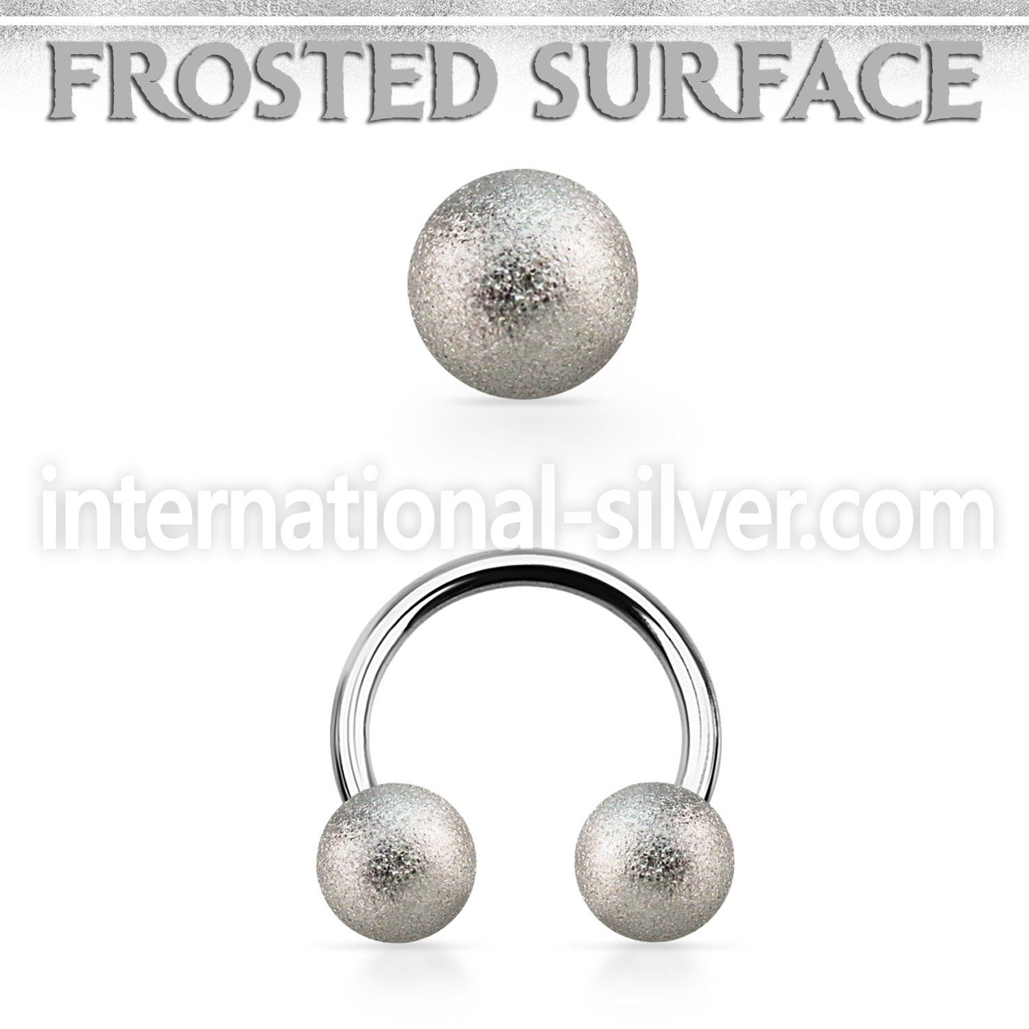 cbfo6 horseshoes surgical steel 316l ear lobe