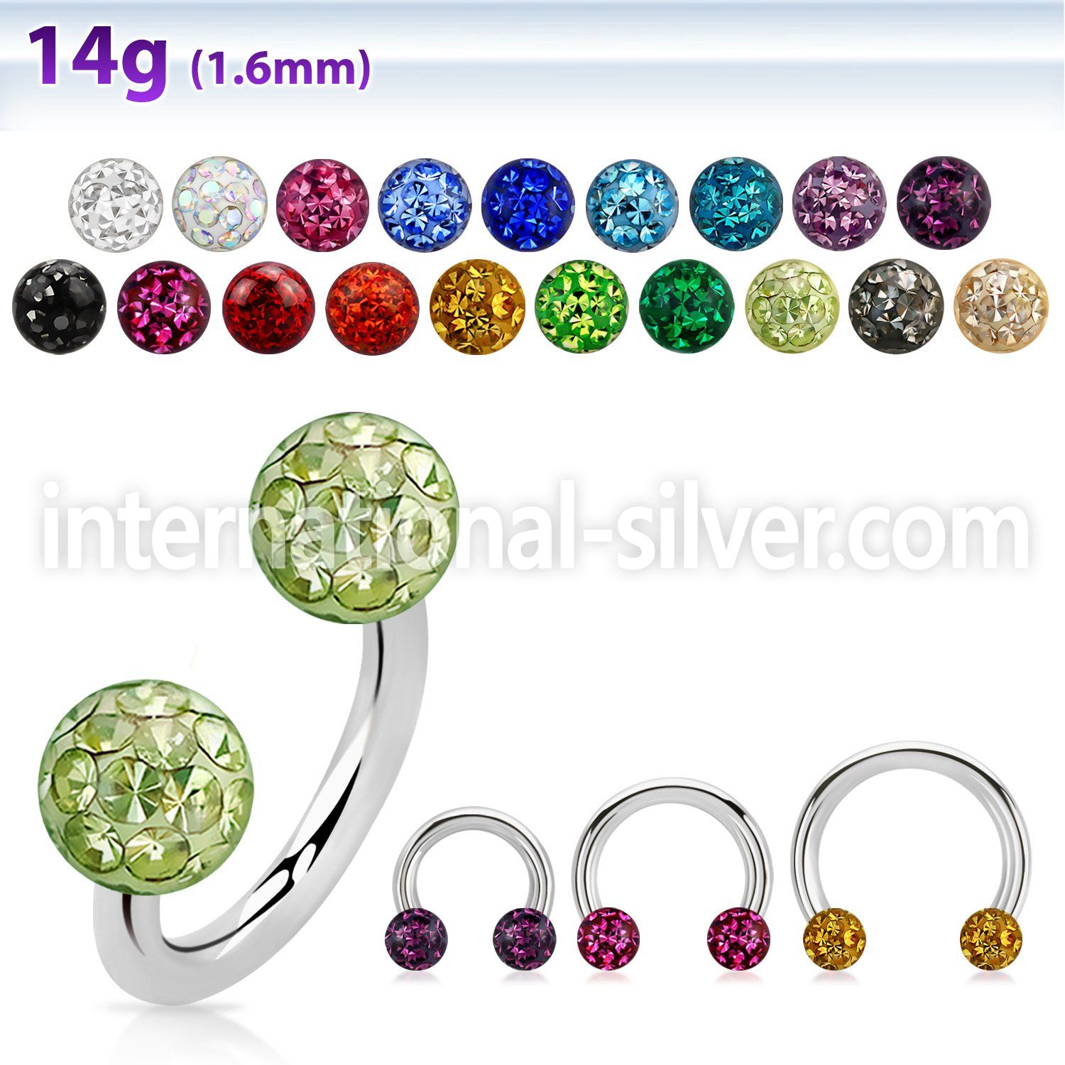 cbfr5 horseshoes surgical steel 316l belly button