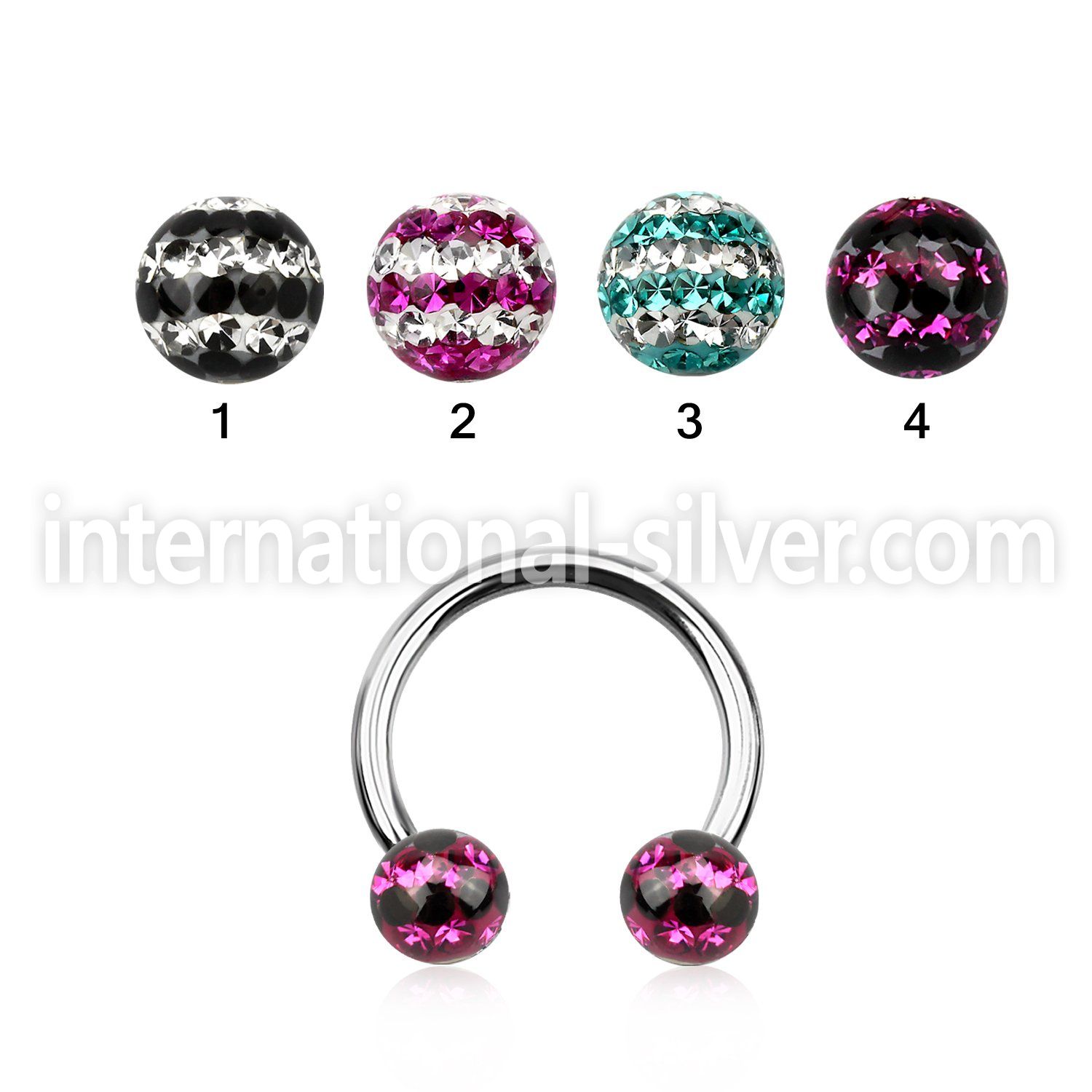 cbfr5d horseshoes surgical steel 316l belly button